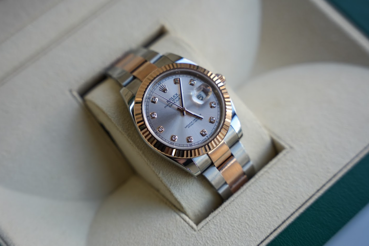Rolex Datejust 41 Ref. 126331 – Stainless Steel & Everose Gold Sundust Dial Men’s Watch