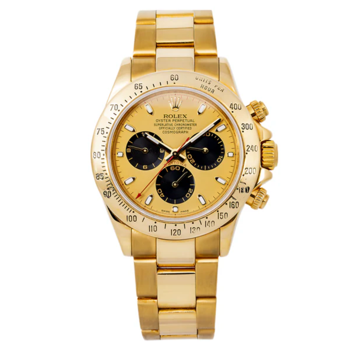 Pre-Owned Rolex Daytona 116528 | Yellow Gold Champagne 40mm – JD