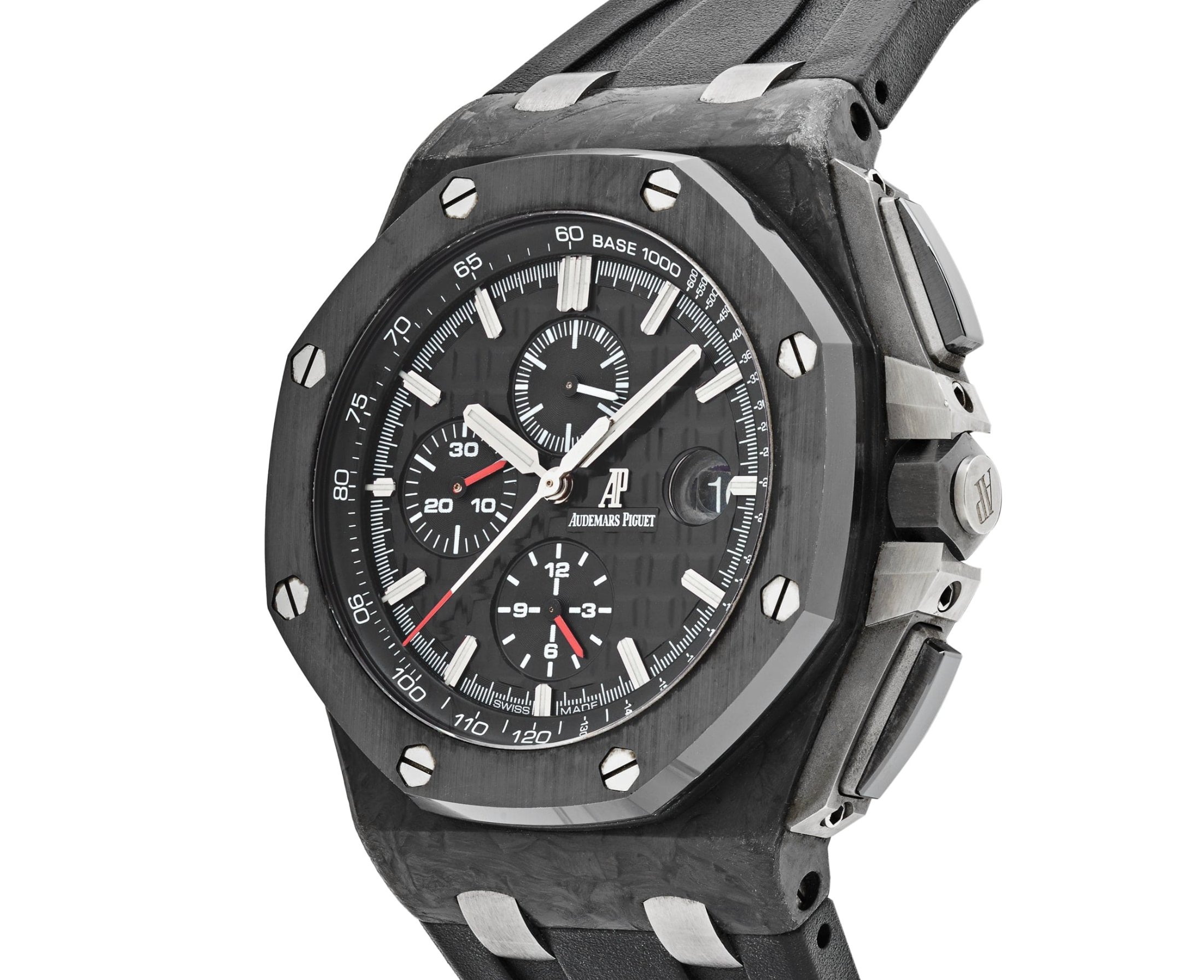 Audemars Piguet Royal Oak Offshore – 26400AU.OO.A002CA.01 Chronograph Black Carbon, Forged Carbon Case with Ceramic Bezel, Rubber Strap