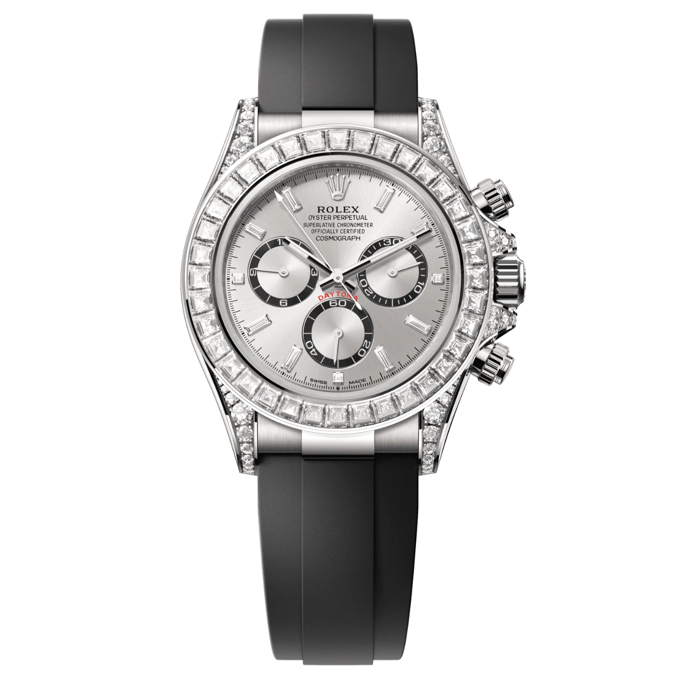 Rolex Cosmograph Daytona – 18k White Gold with Diamond Bezel Ref. 126539TBR-0002-Rolex-JD Watches NY