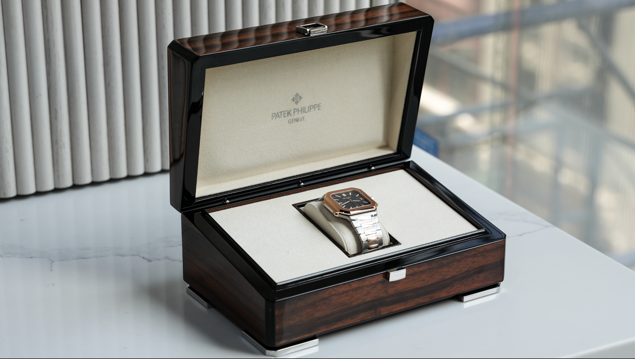 Patek Philippe Cubitus – Stainless Steel & Rose Gold Blue Dial Ref. 5821/1AR-001-Patek Philippe-JD Watches NY