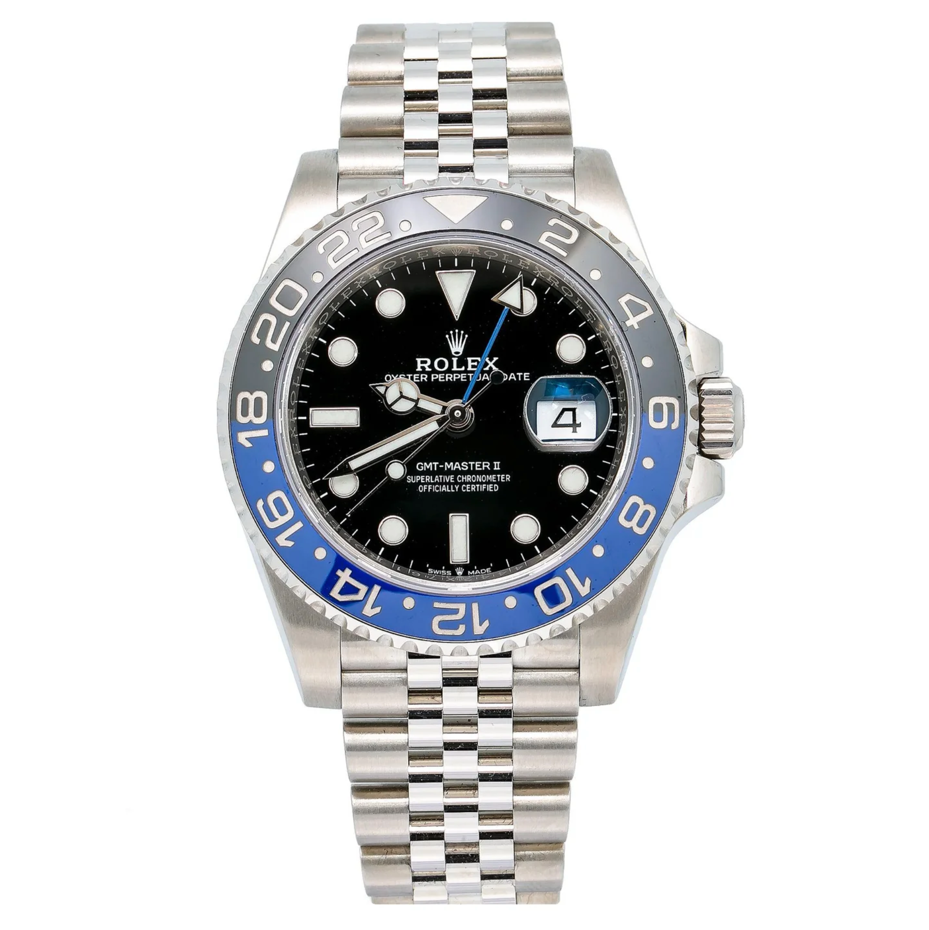 Rolex GMT-Master II – 40mm Stainless Steel with Black Dial and Jubilee Bracelet Ref. 126710BLNR