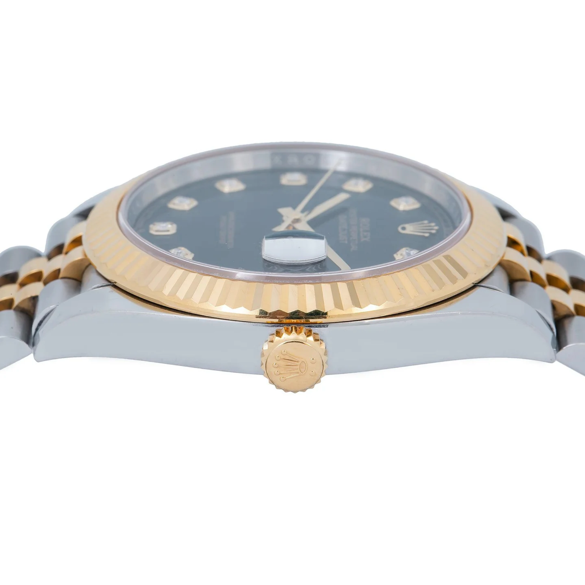 Rolex Datejust 41 – Two-Tone Yellow Rolesor with Black Diamond Dial and Jubilee Bracelet Ref. 126333