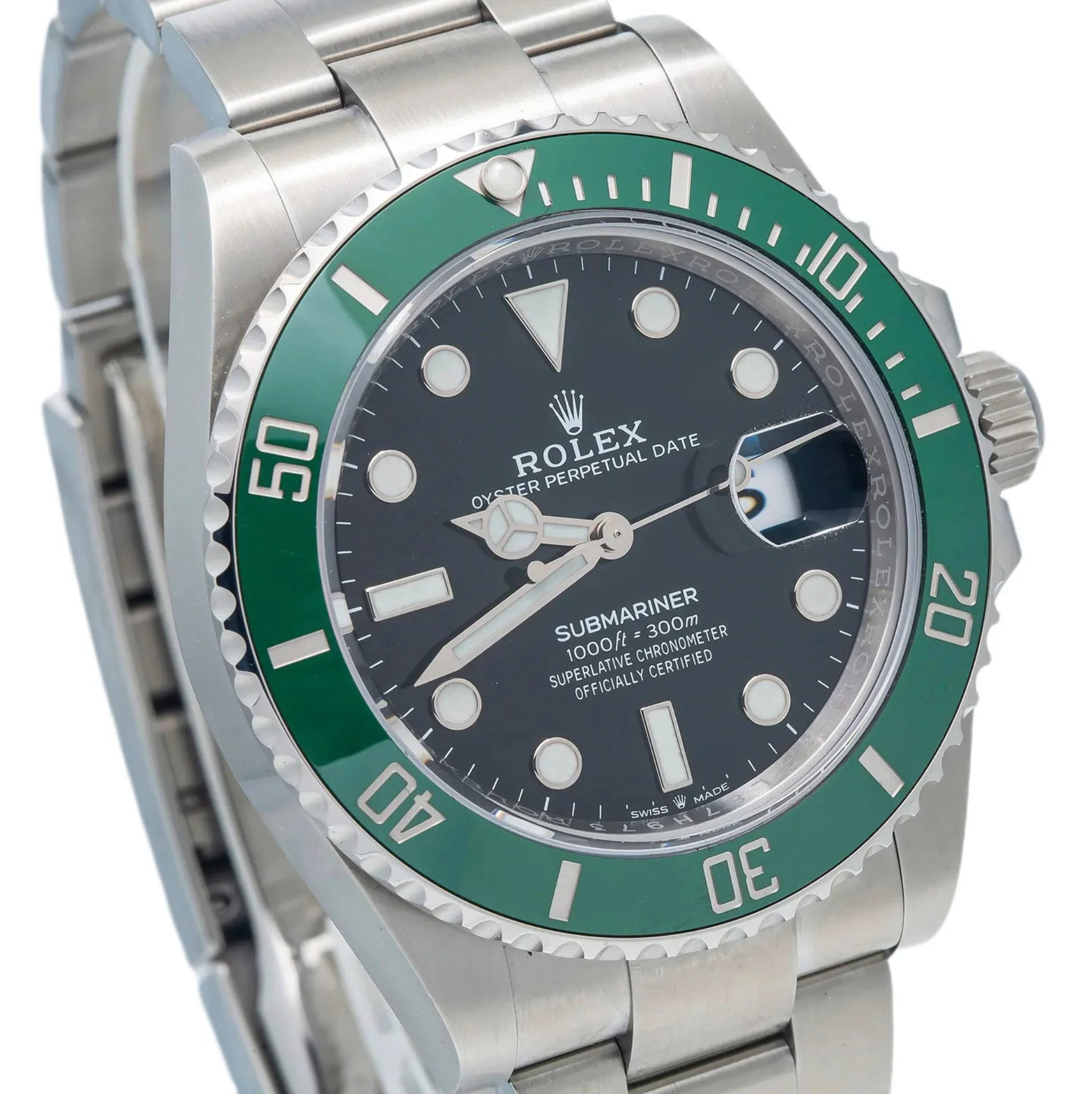 Rolex Submariner Date – 41mm Stainless Steel with Green Ceramic Bezel and Black Dial Ref. 126610LV “Starbucks”