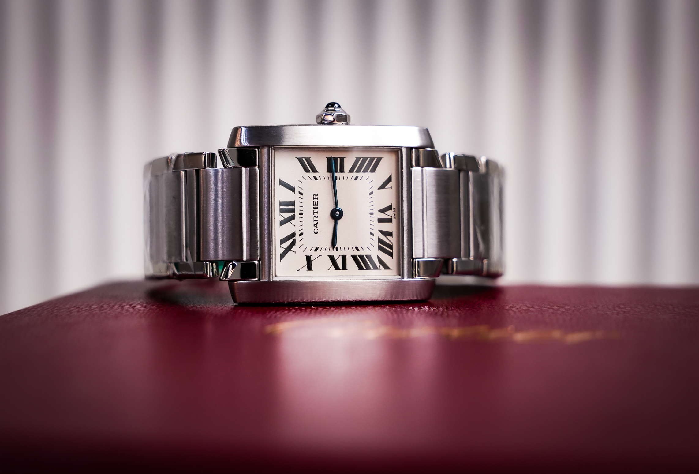 Cartier Tank Française – Small Model in Stainless Steel with White Dial Ref. W51008Q3