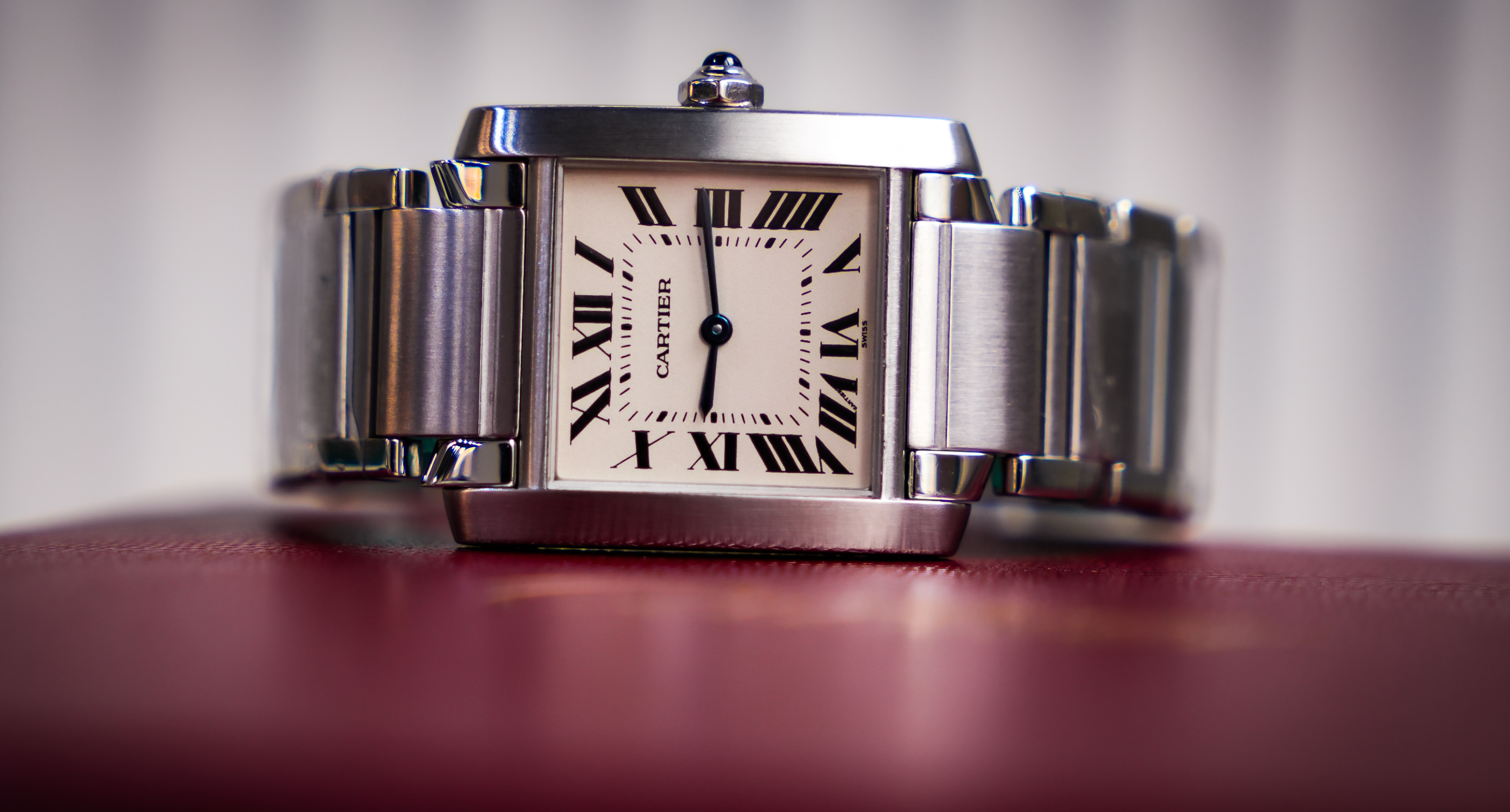 Cartier Tank Française – Small Model in Stainless Steel with White Dial Ref. W51008Q3
