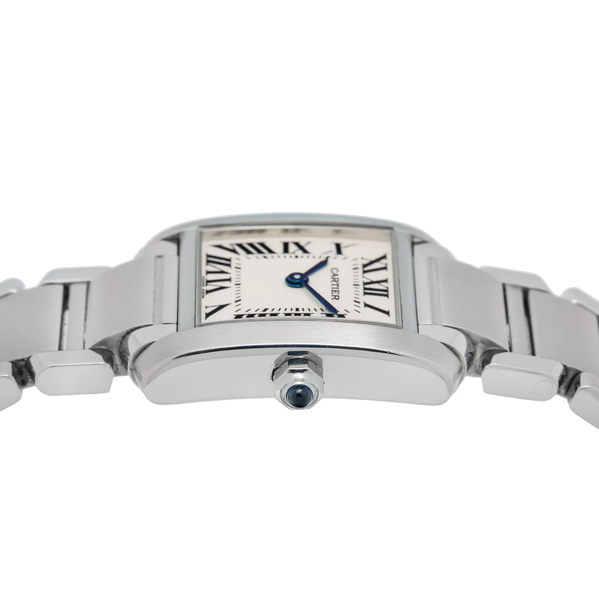 Cartier Tank Française – Small Model in Stainless Steel with White Dial Ref. W51008Q3