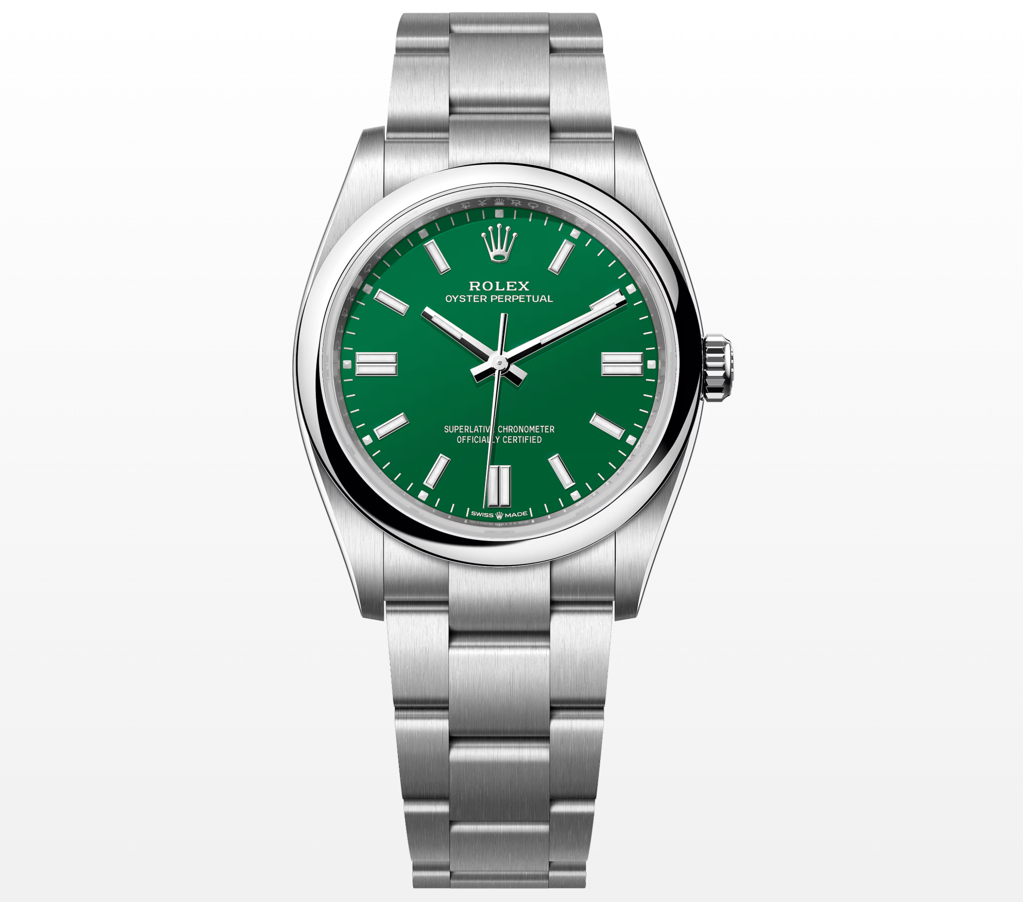 Rolex Oyster Perpetual 36mm Stainless Steel & Green Dial – Ref. 126000