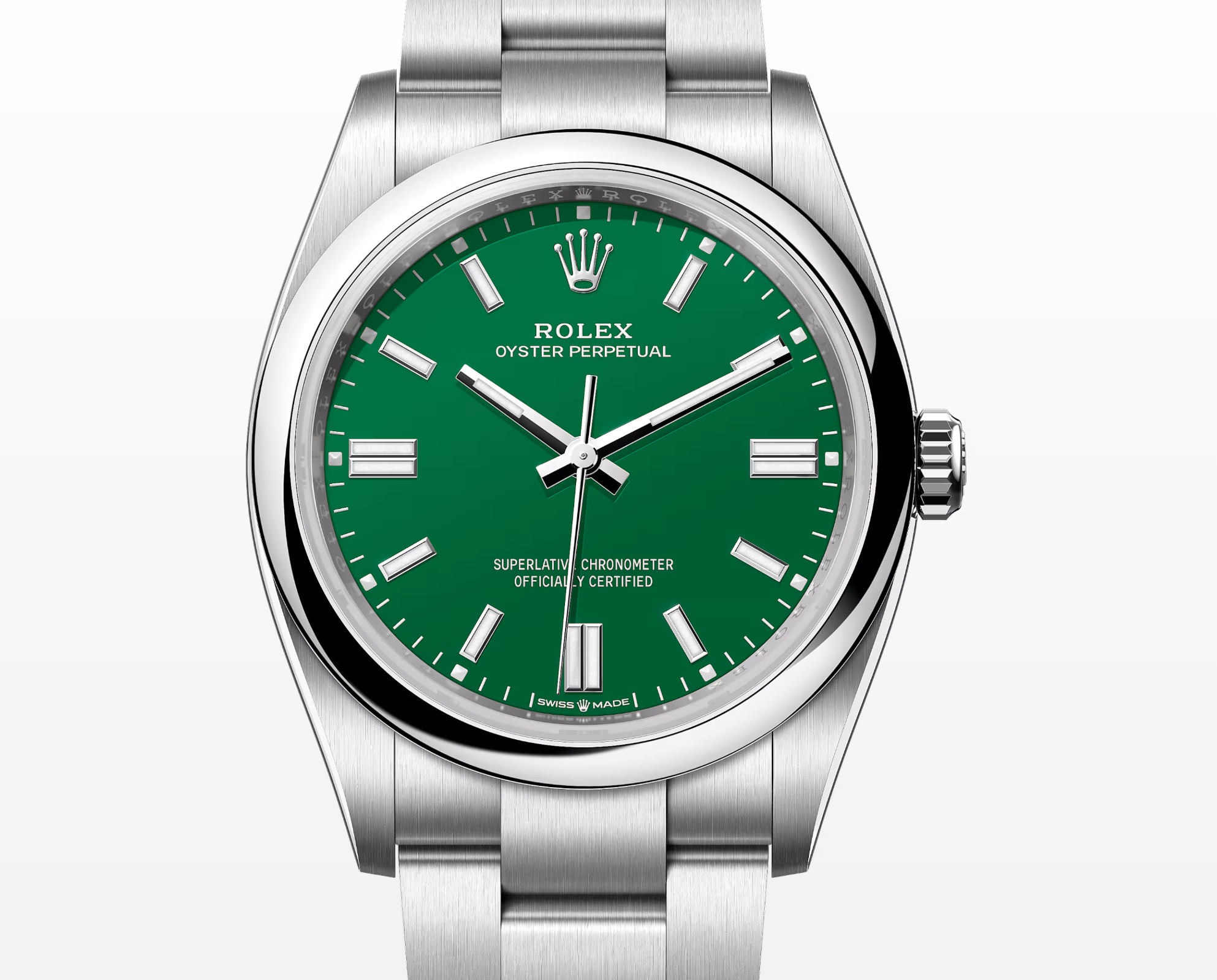 Rolex Oyster Perpetual 36mm Stainless Steel & Green Dial – Ref. 126000