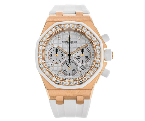 Audemars Piguet Royal Oak Offshore Lady Chronograph – Rose Gold & Diamond Bezel | Ref. 26048OK.ZZ.D010CA.01
