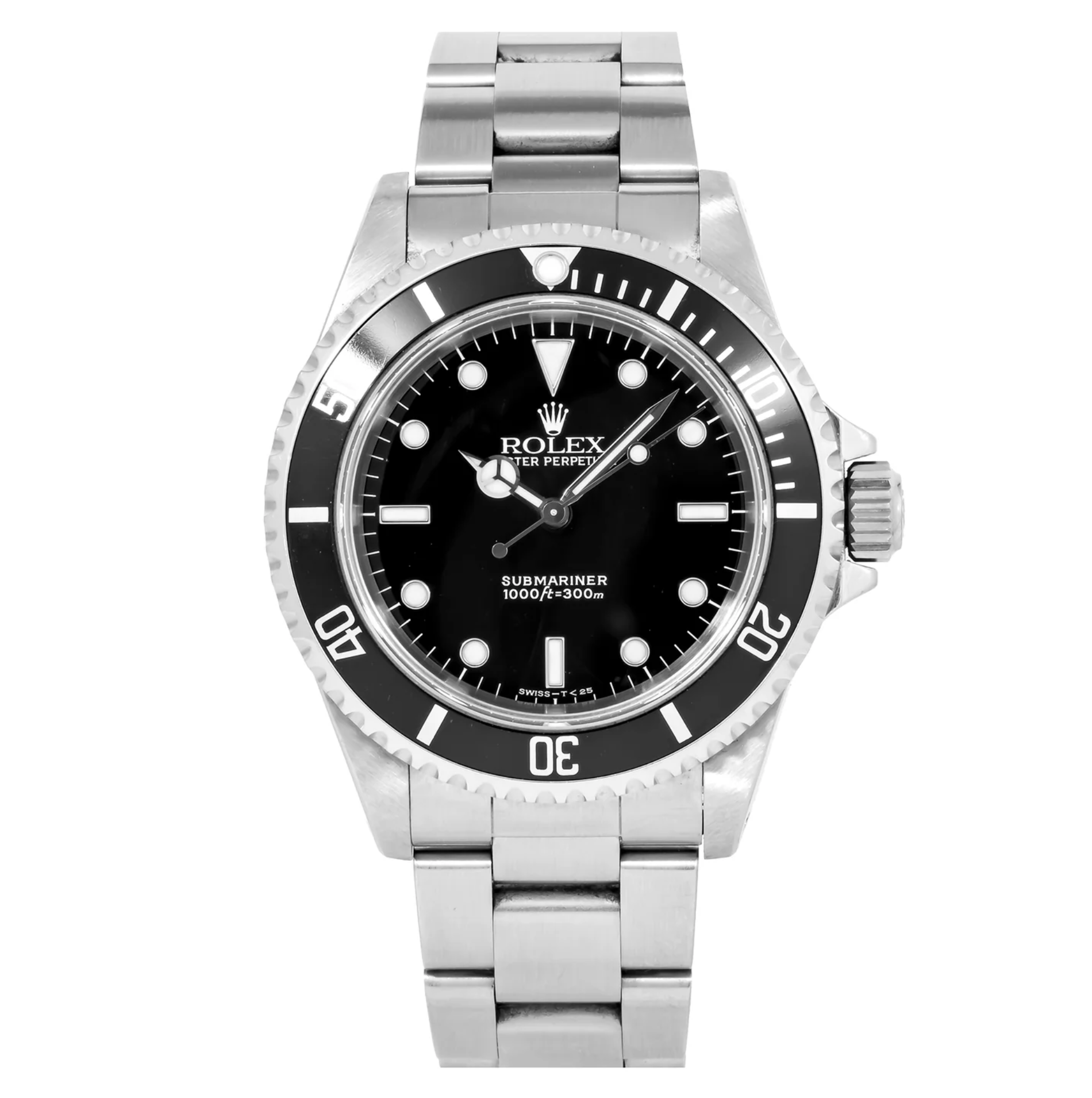 Rolex Submariner 14060 – Black Dial, Aluminum Bezel, Stainless Steel Oyster Bracelet