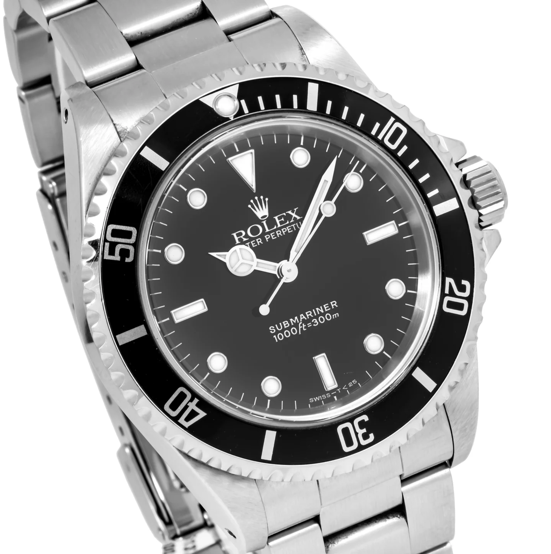 Rolex Submariner 14060 – Black Dial, Aluminum Bezel, Stainless Steel Oyster Bracelet