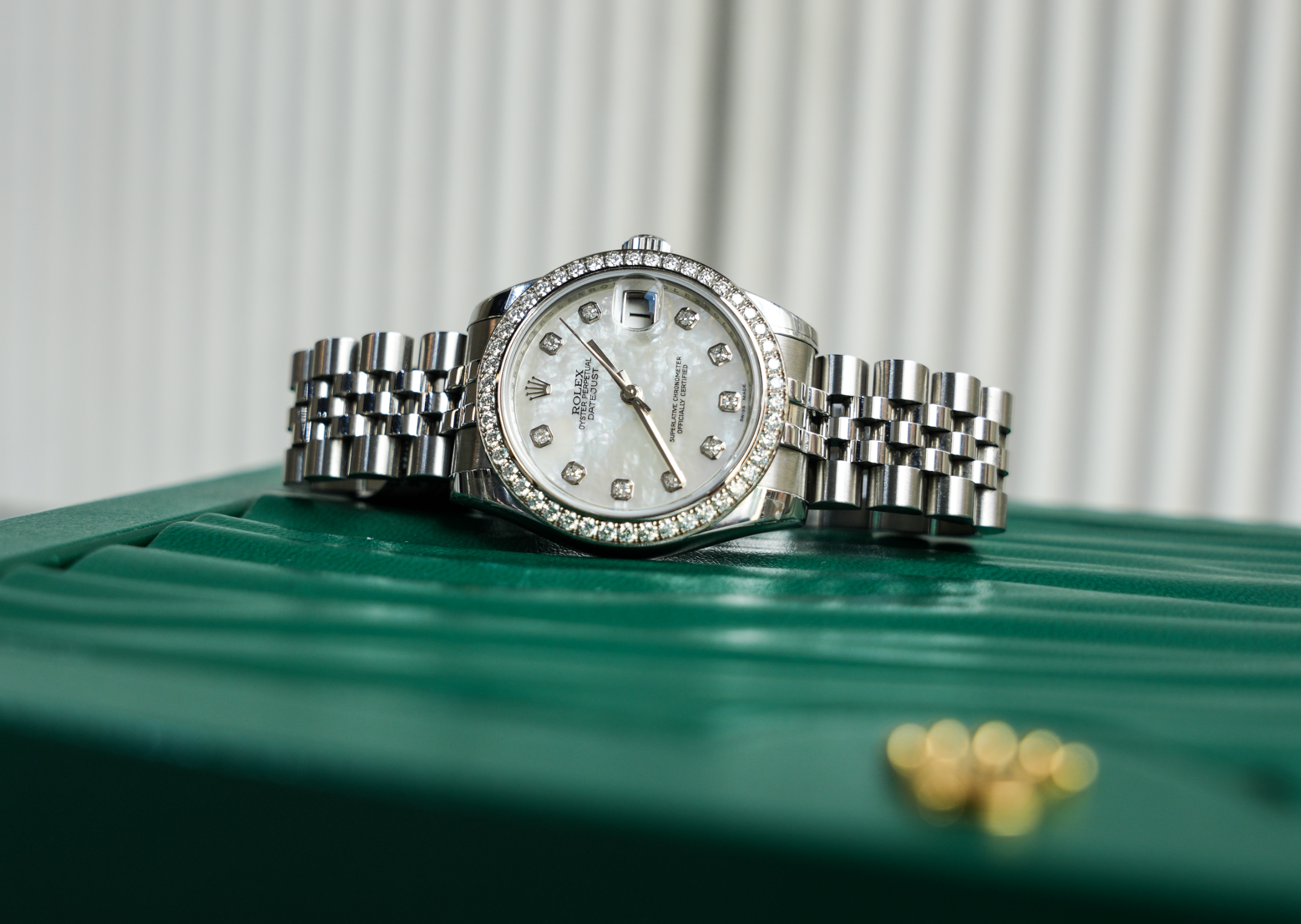 Rolex Datejust 31mm – Mother of Pearl Diamond Dial & Diamond Bezel | Ref. 178384