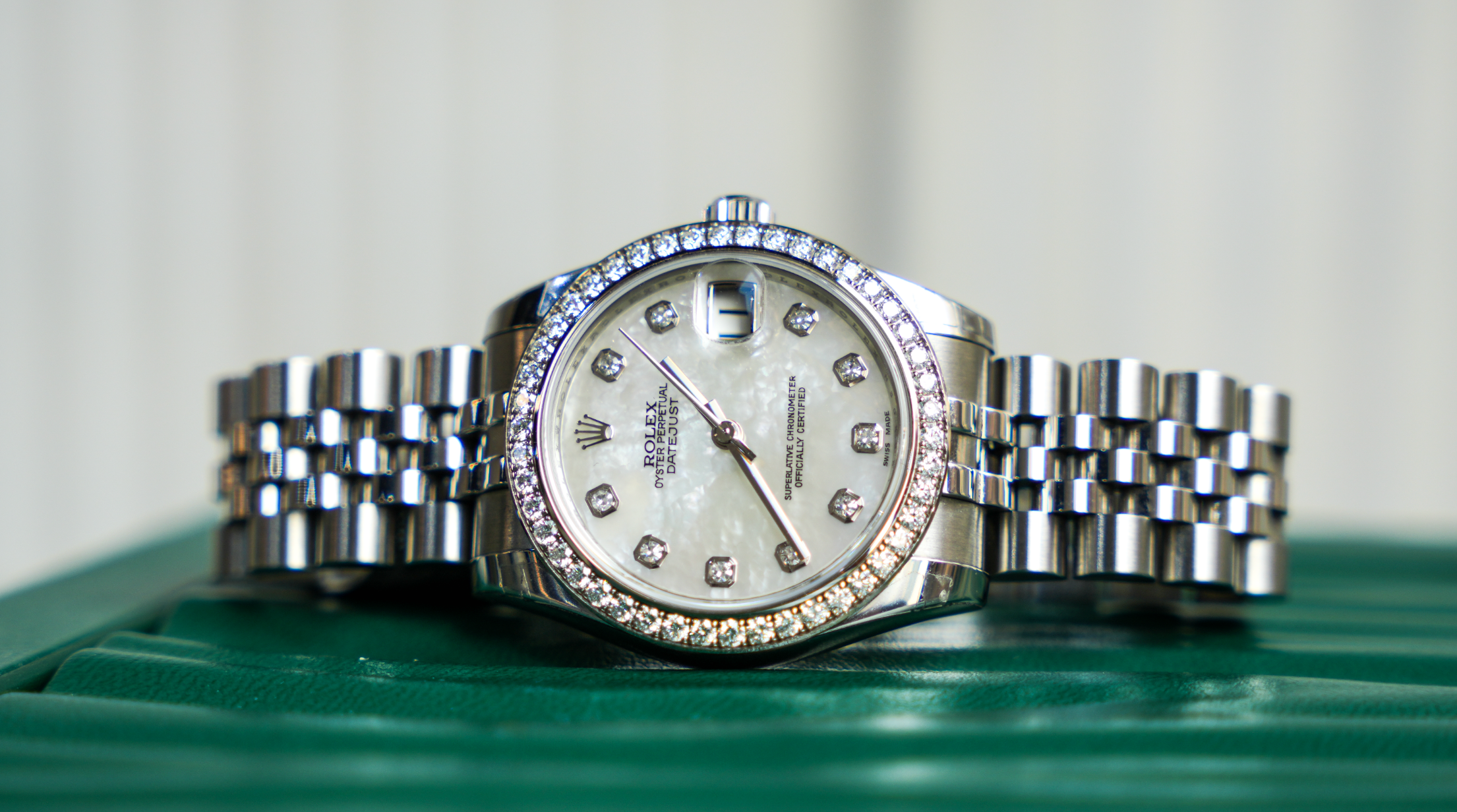 Rolex Datejust 31mm – Mother of Pearl Diamond Dial & Diamond Bezel | Ref. 178384