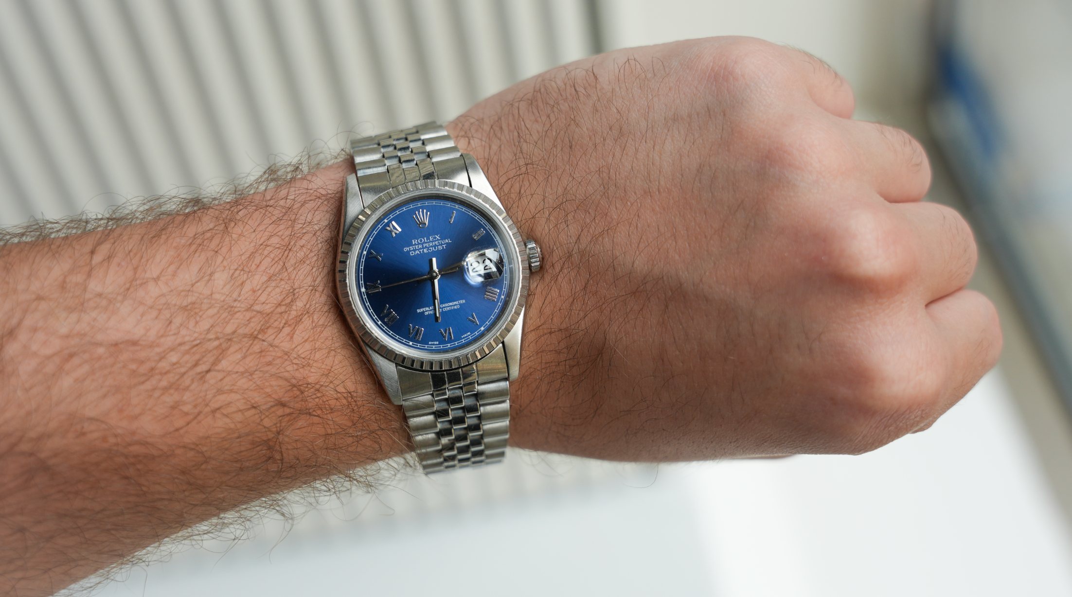 Rolex Datejust 36mm – Blue Dial & Jubilee Bracelet | Ref. 16220