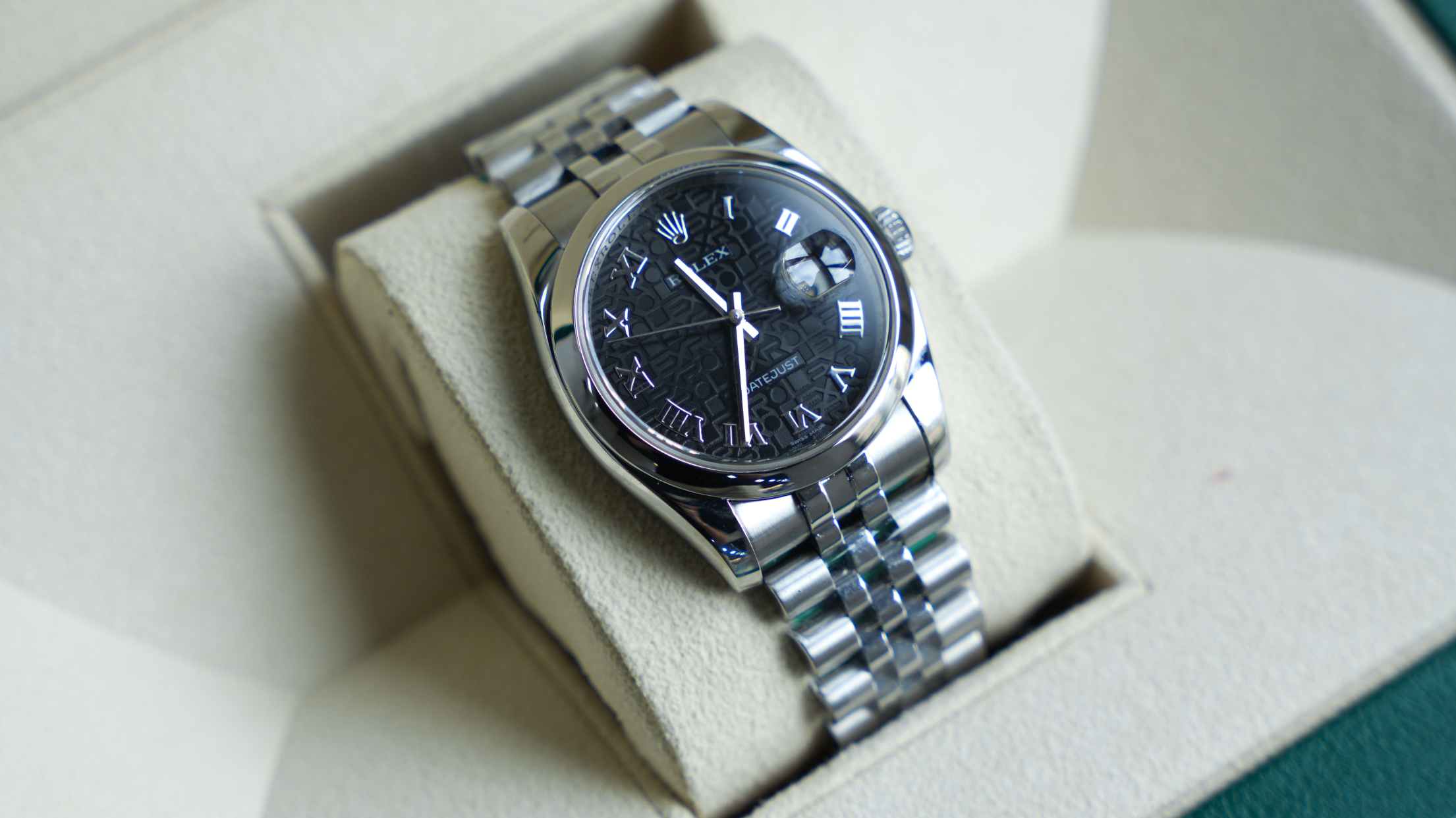 Rolex Datejust 36 – Black Jubilee Roman Dial | Ref. 116200