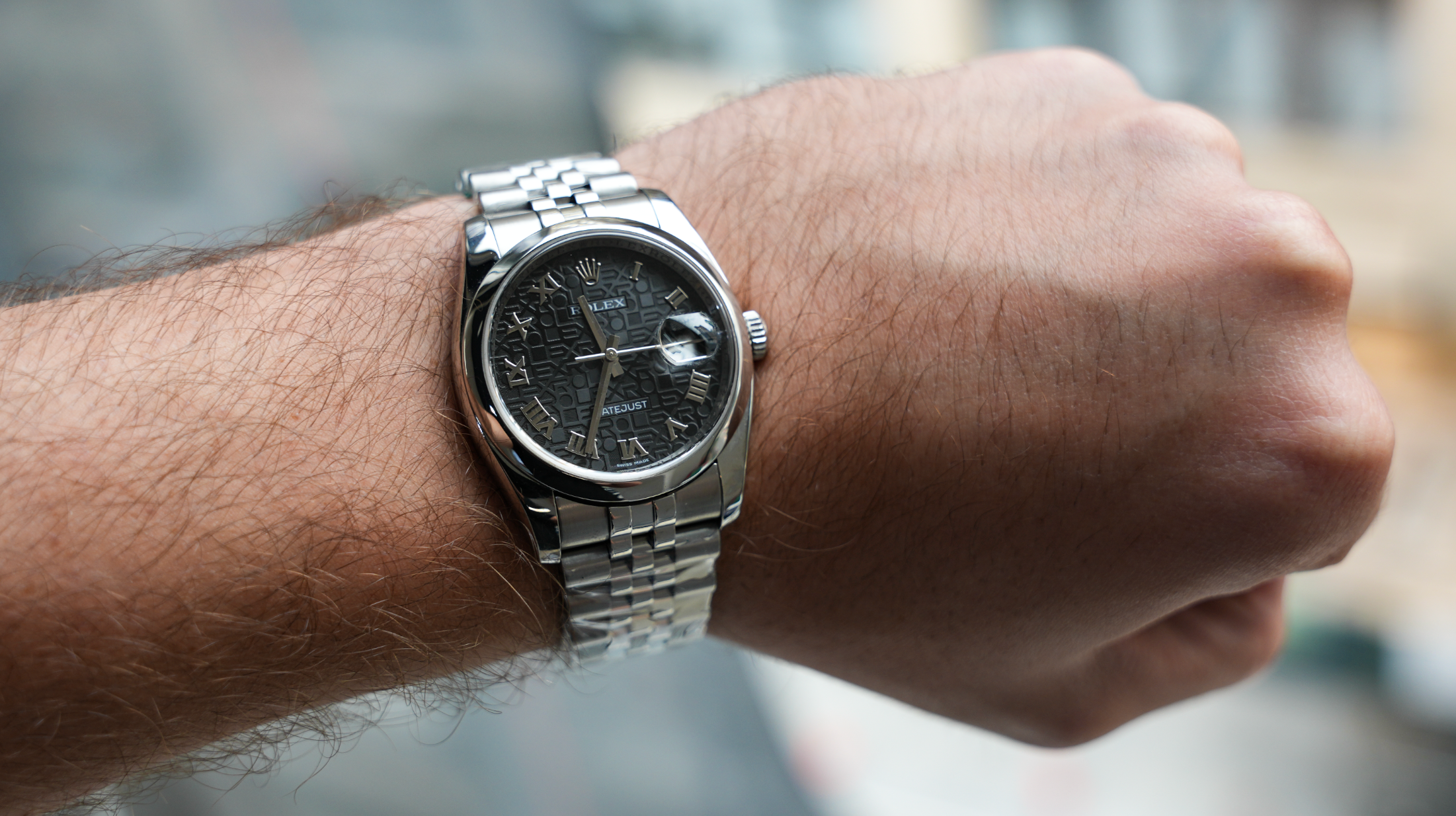 Rolex Datejust 36 – Black Jubilee Roman Dial | Ref. 116200