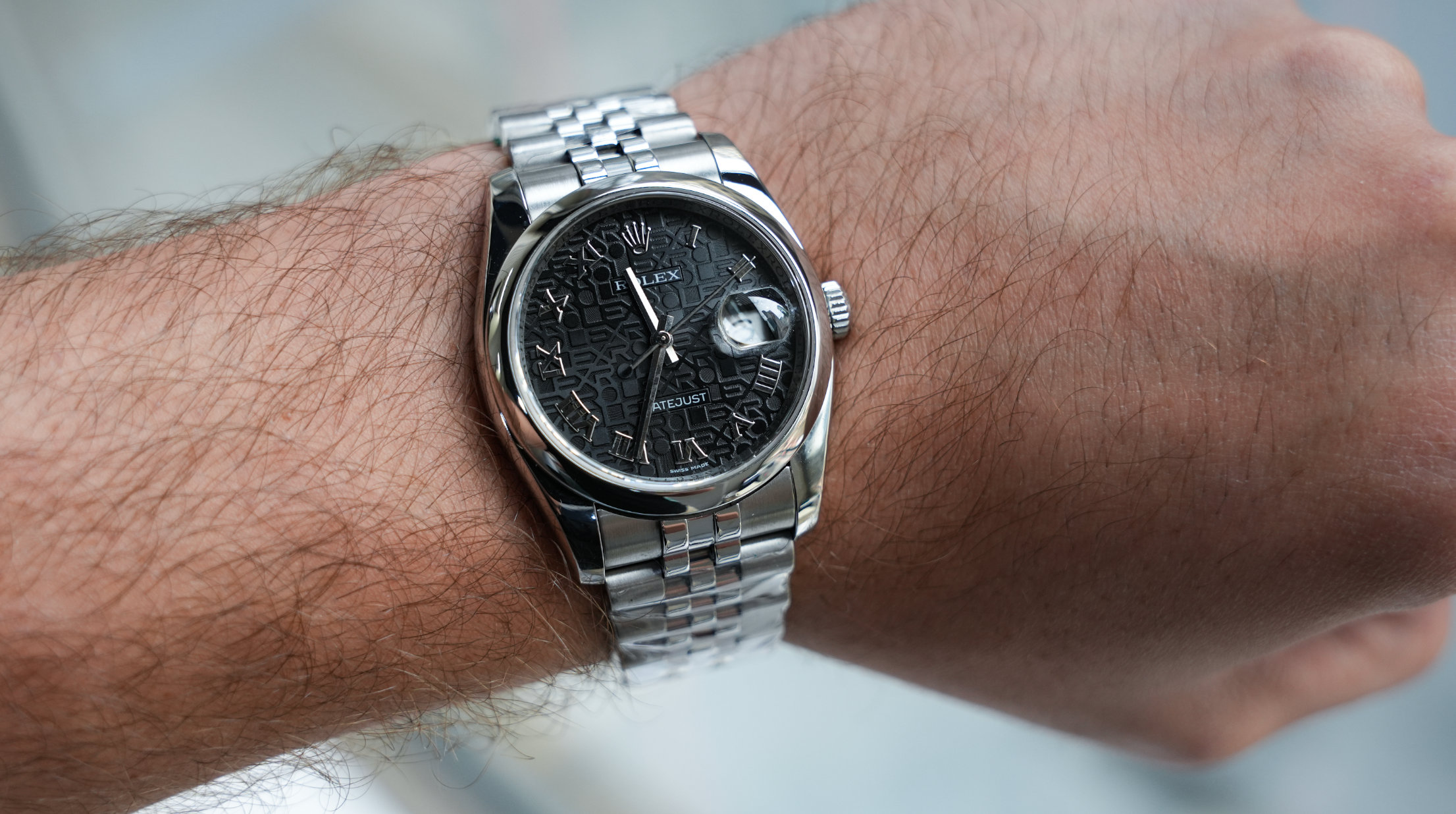 Rolex Datejust 36 – Black Jubilee Roman Dial | Ref. 116200