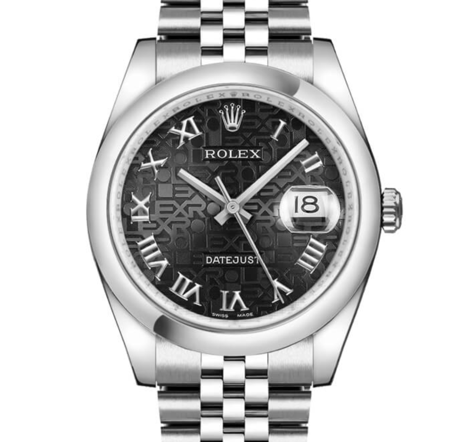 Rolex Datejust 36 – Black Jubilee Roman Dial | Ref. 116200