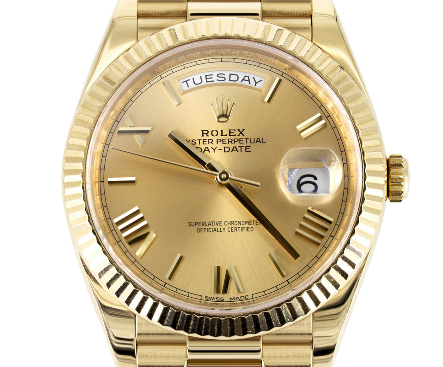 Rolex Day-Date 40 228238 40MM Champagne Dial Presidental Bracelet