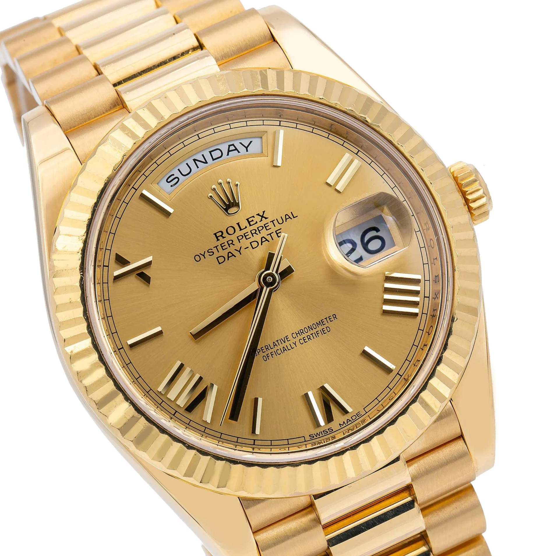 Rolex Day-Date 40 228238 40MM Champagne Dial Presidental Bracelet