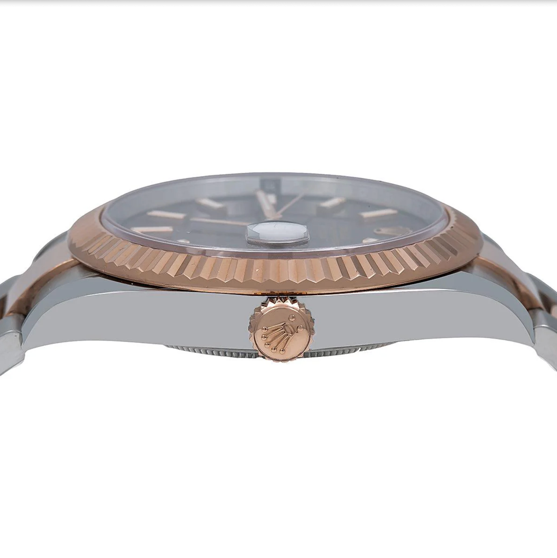Rolex Datejust 41mm Chocolate Dial 18K Everose Gold Fluted Bezel – Ref. 126331