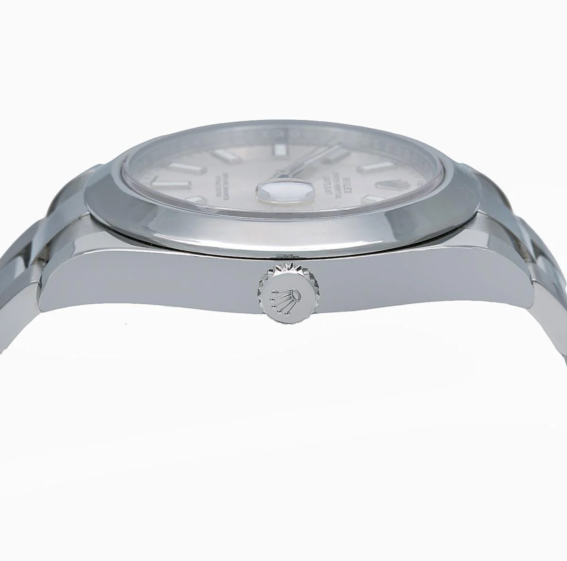 Rolex Datejust 41mm Silver Dial Smooth Bezel Stainless Steel – Ref. 116300