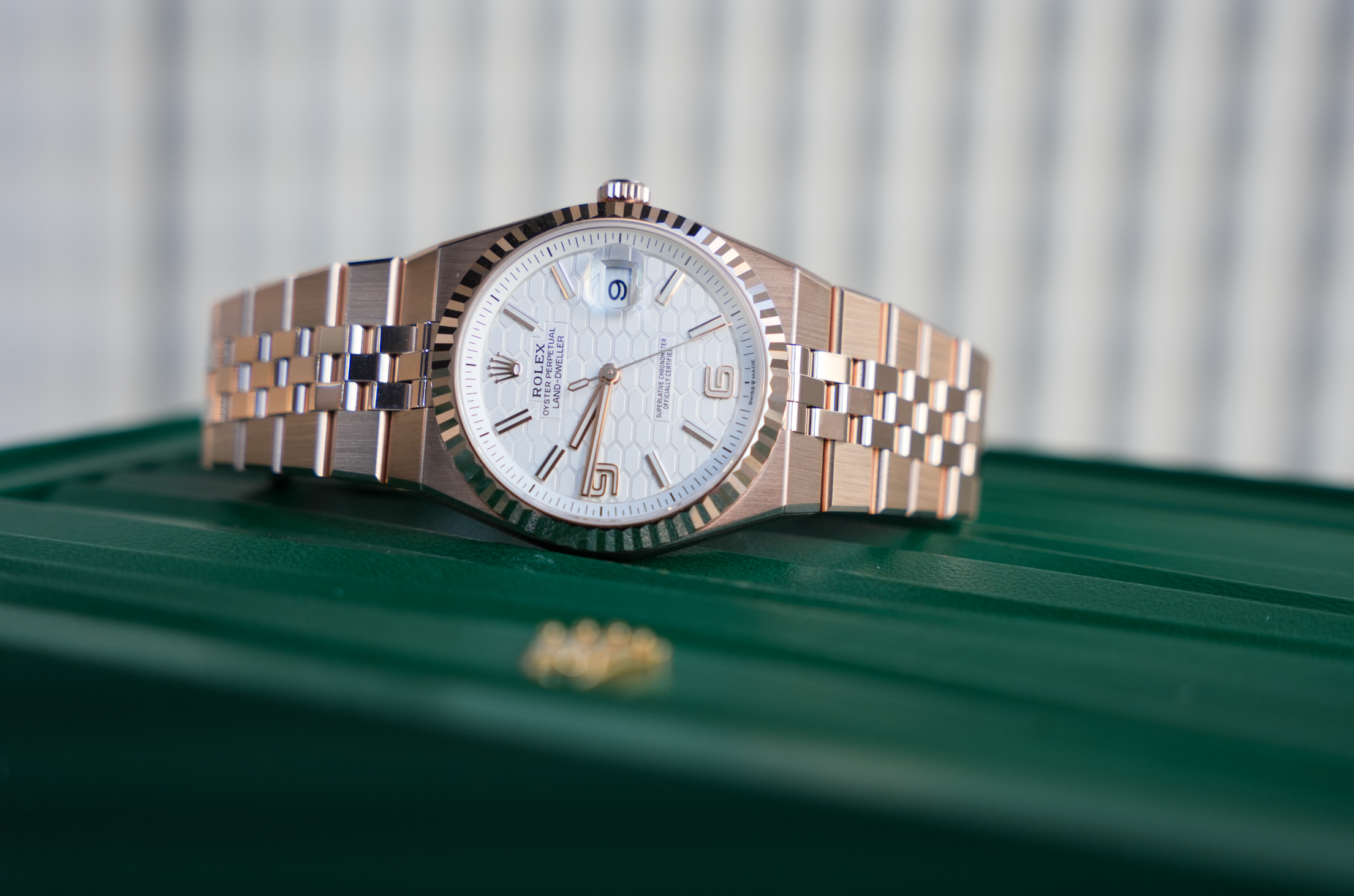 Rolex Land-Dweller 40 127335 Everose Gold Integrated Bracelet