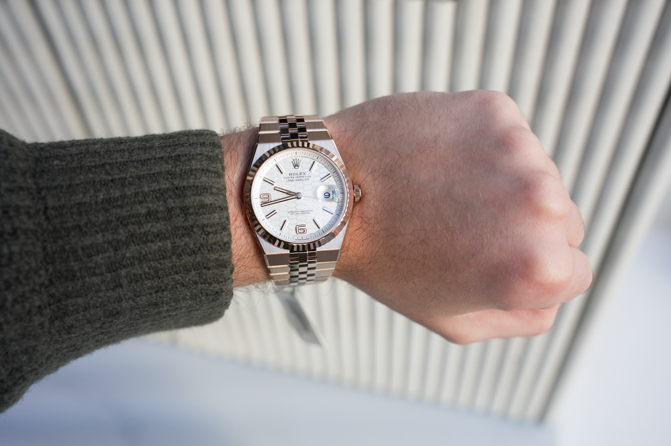 Rolex Land-Dweller 40 127335 Everose Gold Integrated Bracelet