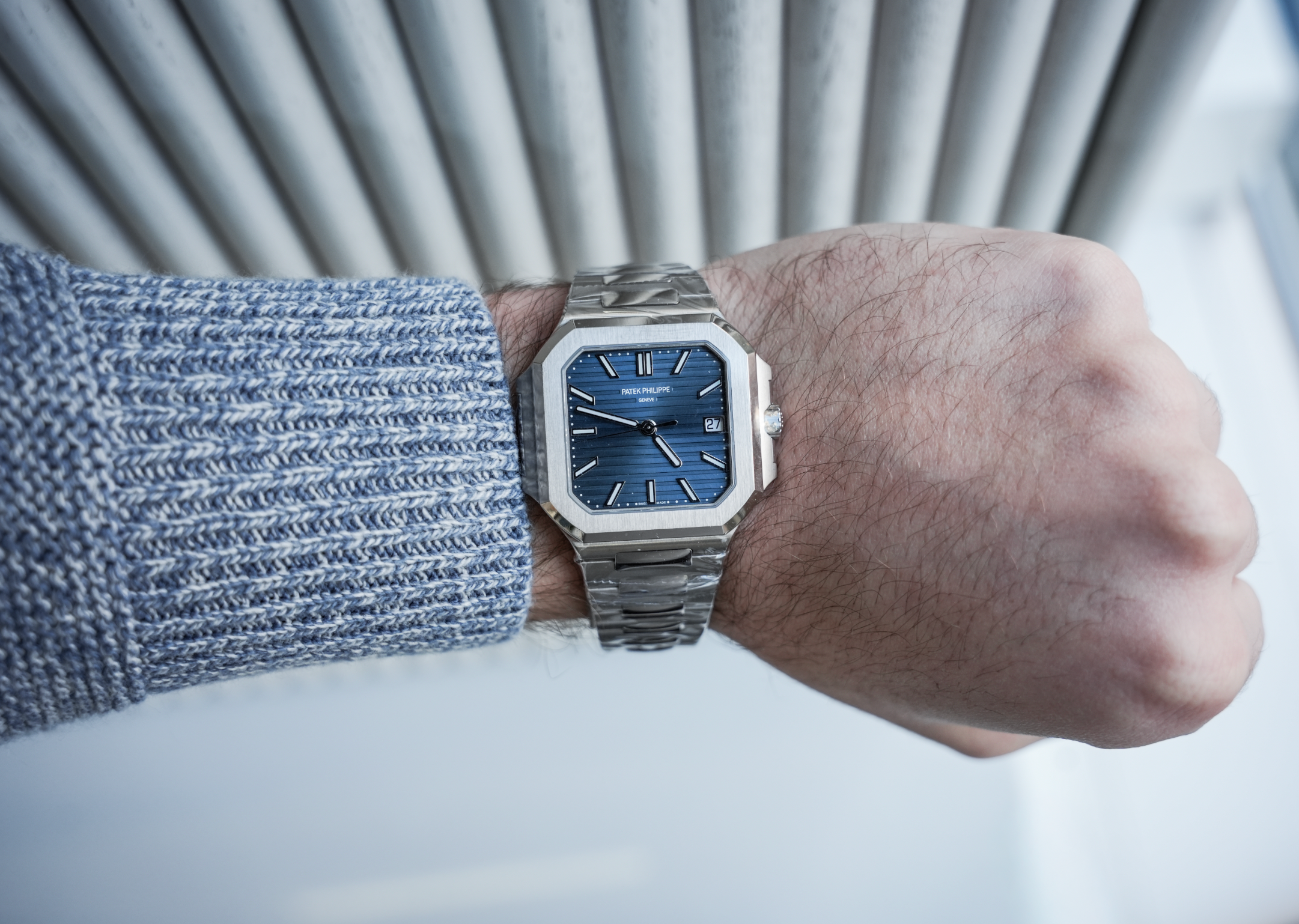 Patek Philippe Cubitus 7128/1G-001 White Gold Blue Dial