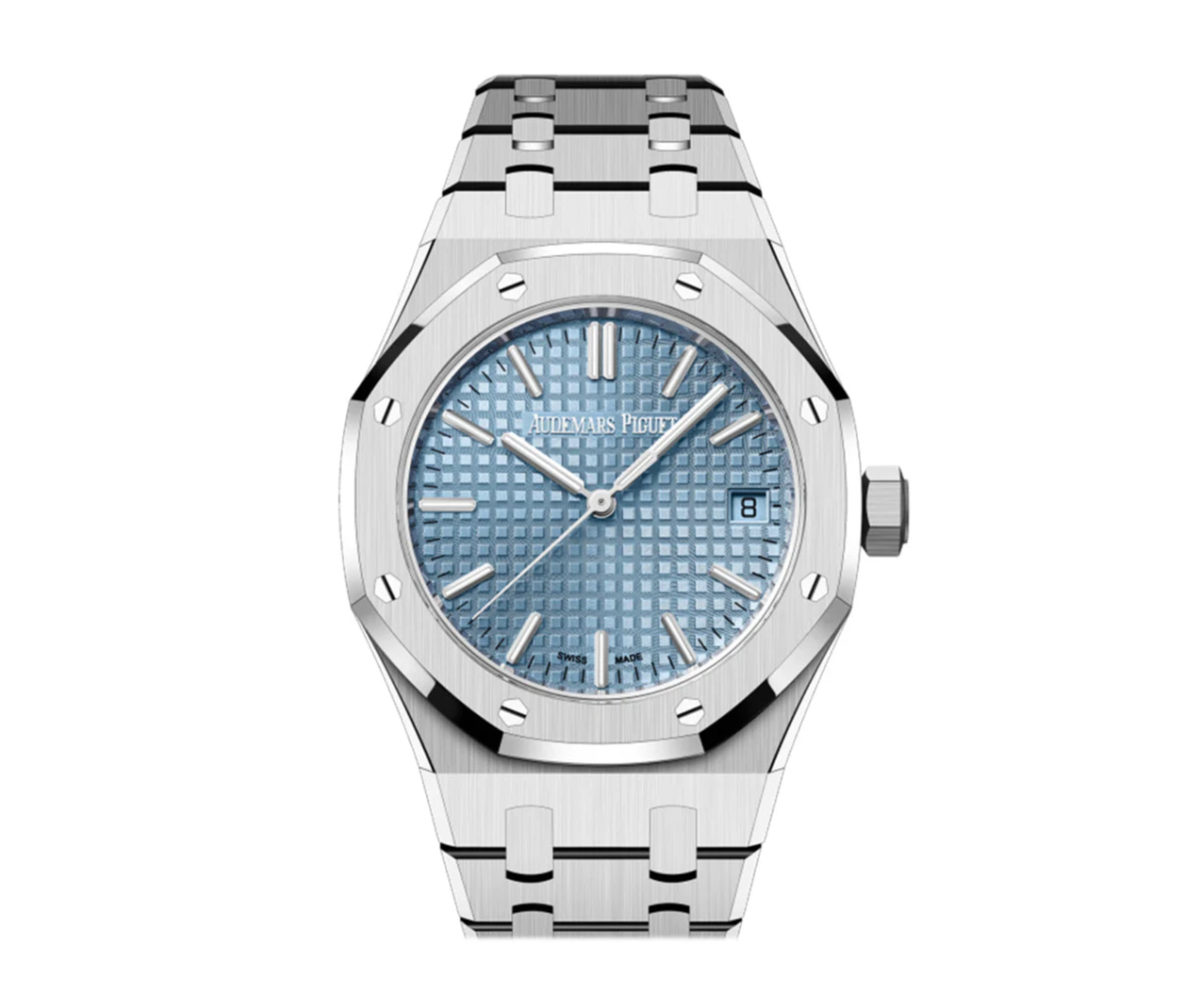 Audemars Piguet Royal Oak Selfwinding 41mm White Gold Light Blue Dial Ref. 15510BC