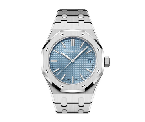 Audemars Piguet Royal Oak Selfwinding 41mm White Gold Light Blue Dial Ref. 15510BC