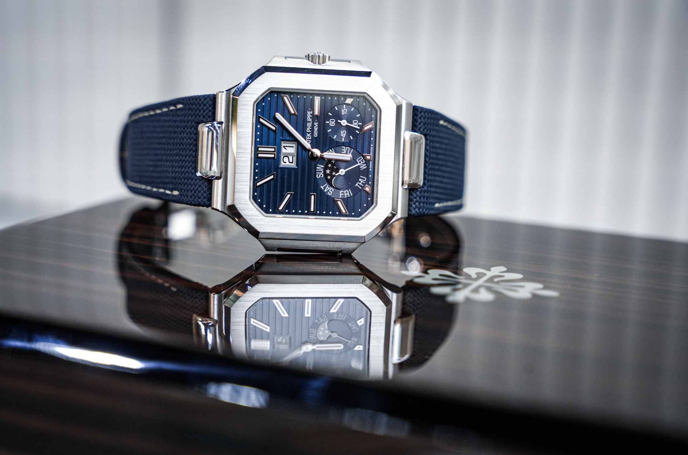 Patek Philippe Cubitus 5822P-001 Platinum Blue Dial Moon Phase