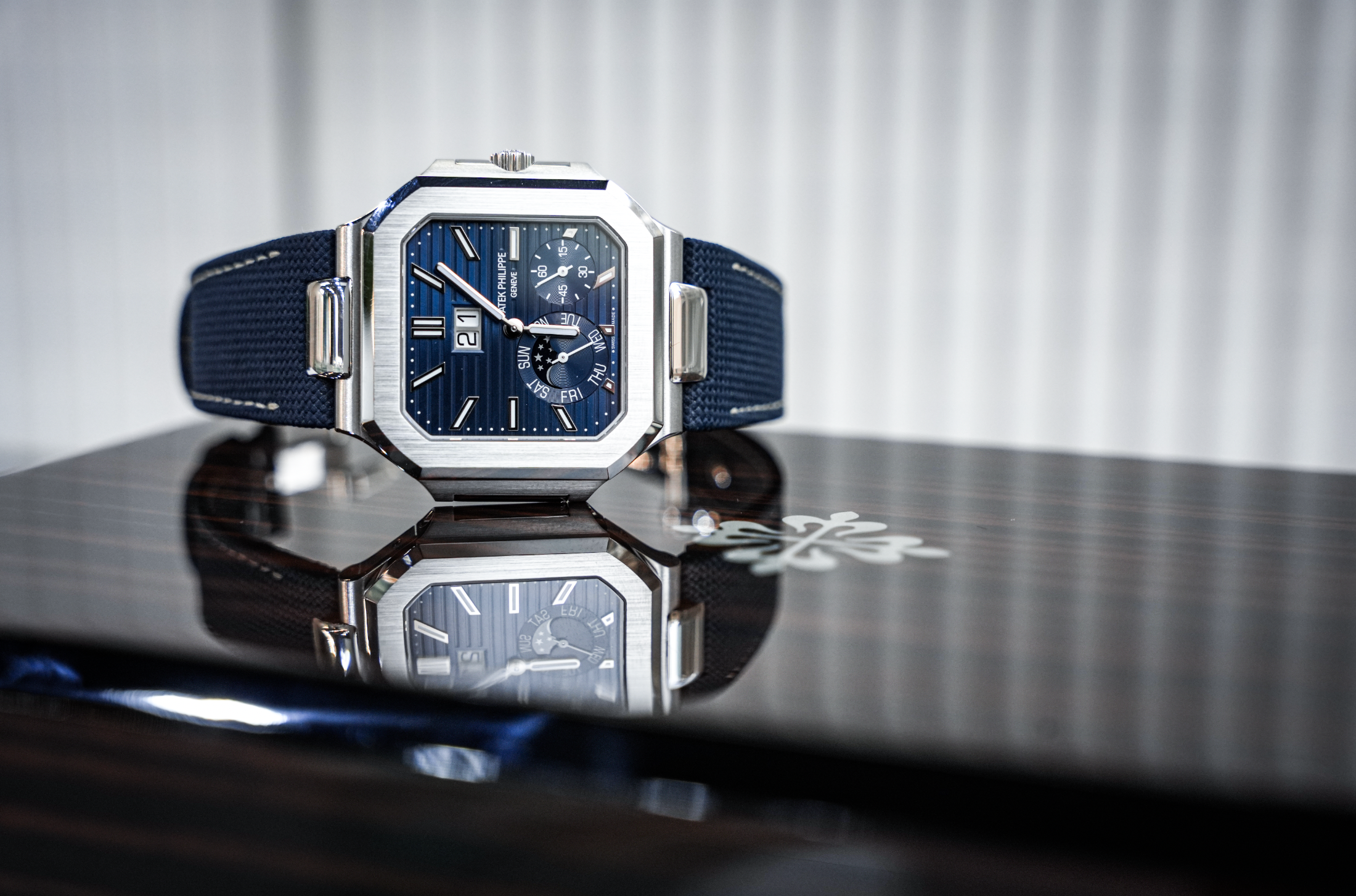 Patek Philippe Cubitus 5822P-001 Platinum Blue Dial Moon Phase