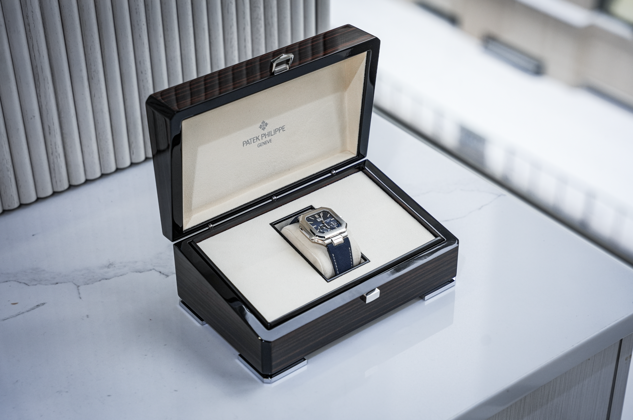 Patek Philippe Cubitus 5822P-001 Platinum Blue Dial Moon Phase