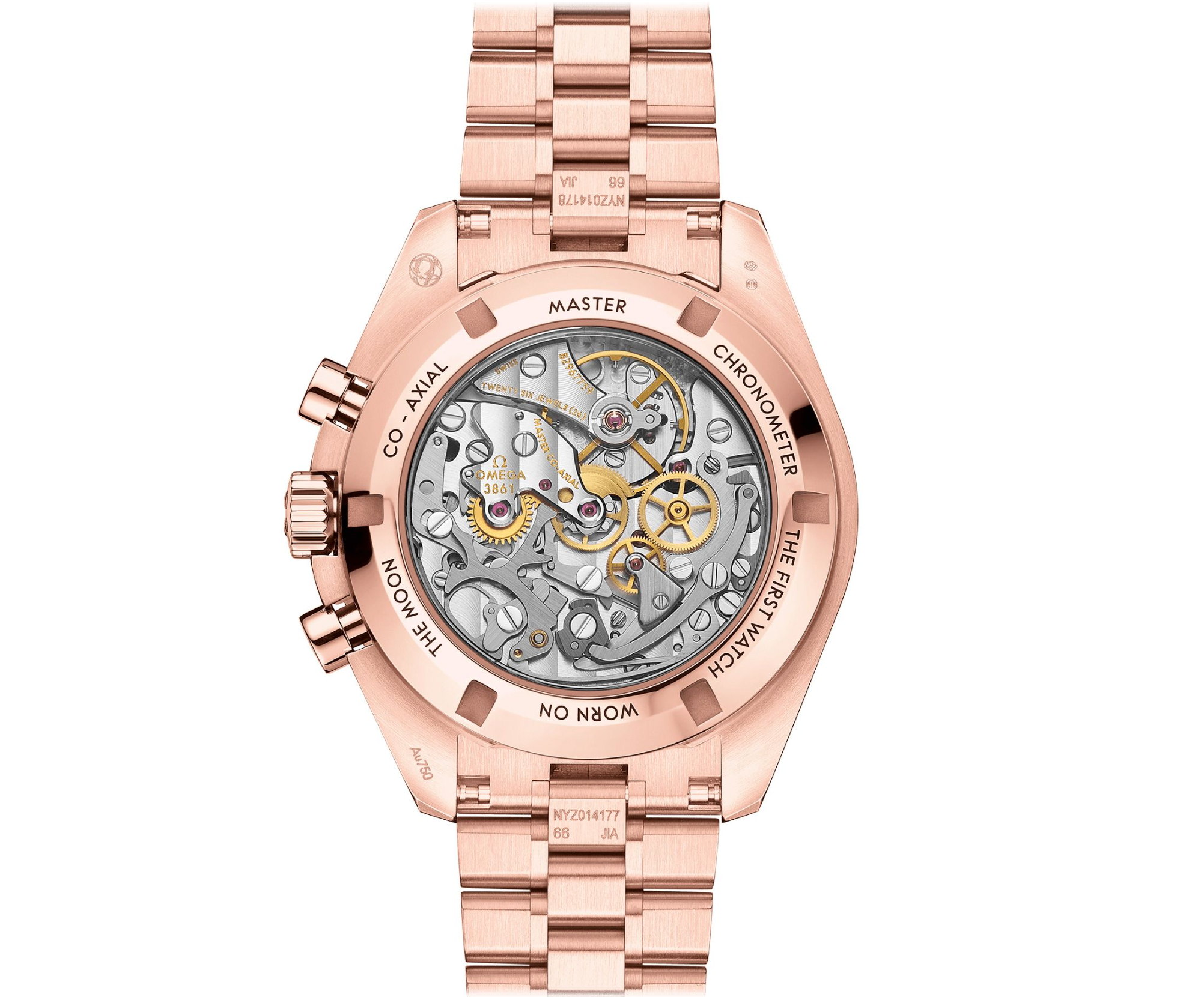 Omega Speedmaster Professional Moonwatch 42mm Rose Gold Black Dial Chronograph 18K Sedna