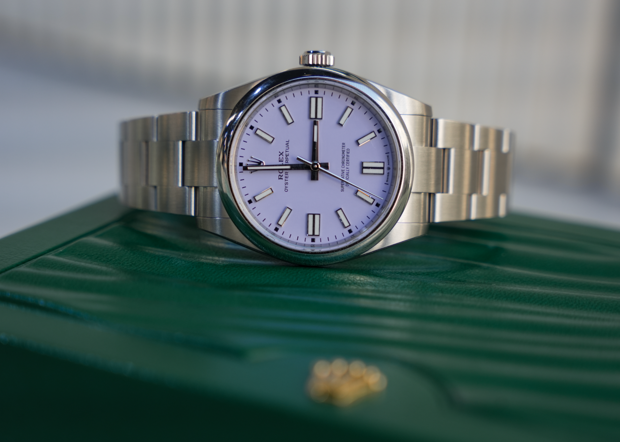 Rolex Oyster Perpetual 41 Lavender Dial Oystersteel 41mm Automatic Watch Ref. 134300