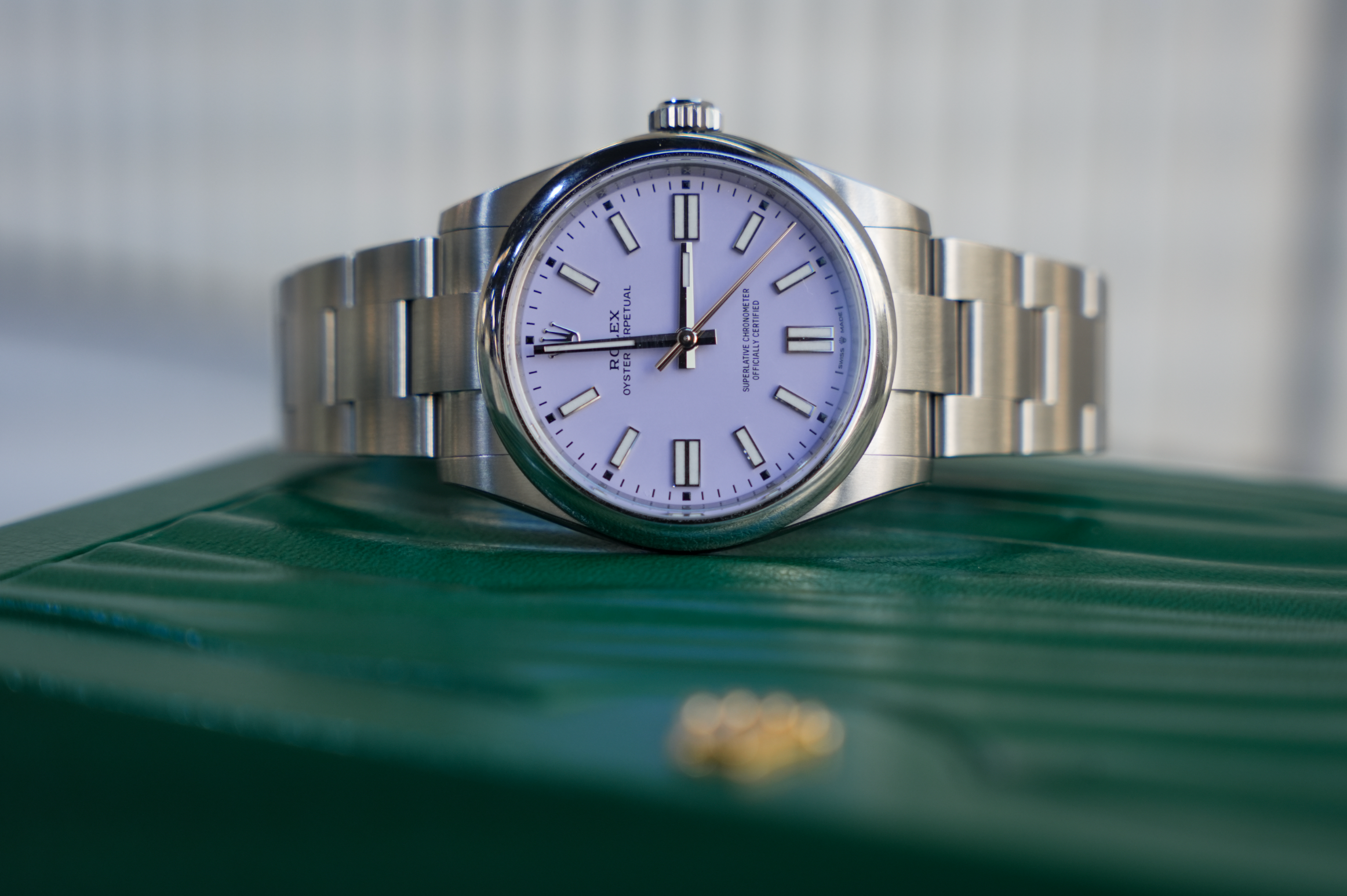 Rolex Oyster Perpetual 41 Lavender Dial Oystersteel 41mm Automatic Watch Ref. 134300