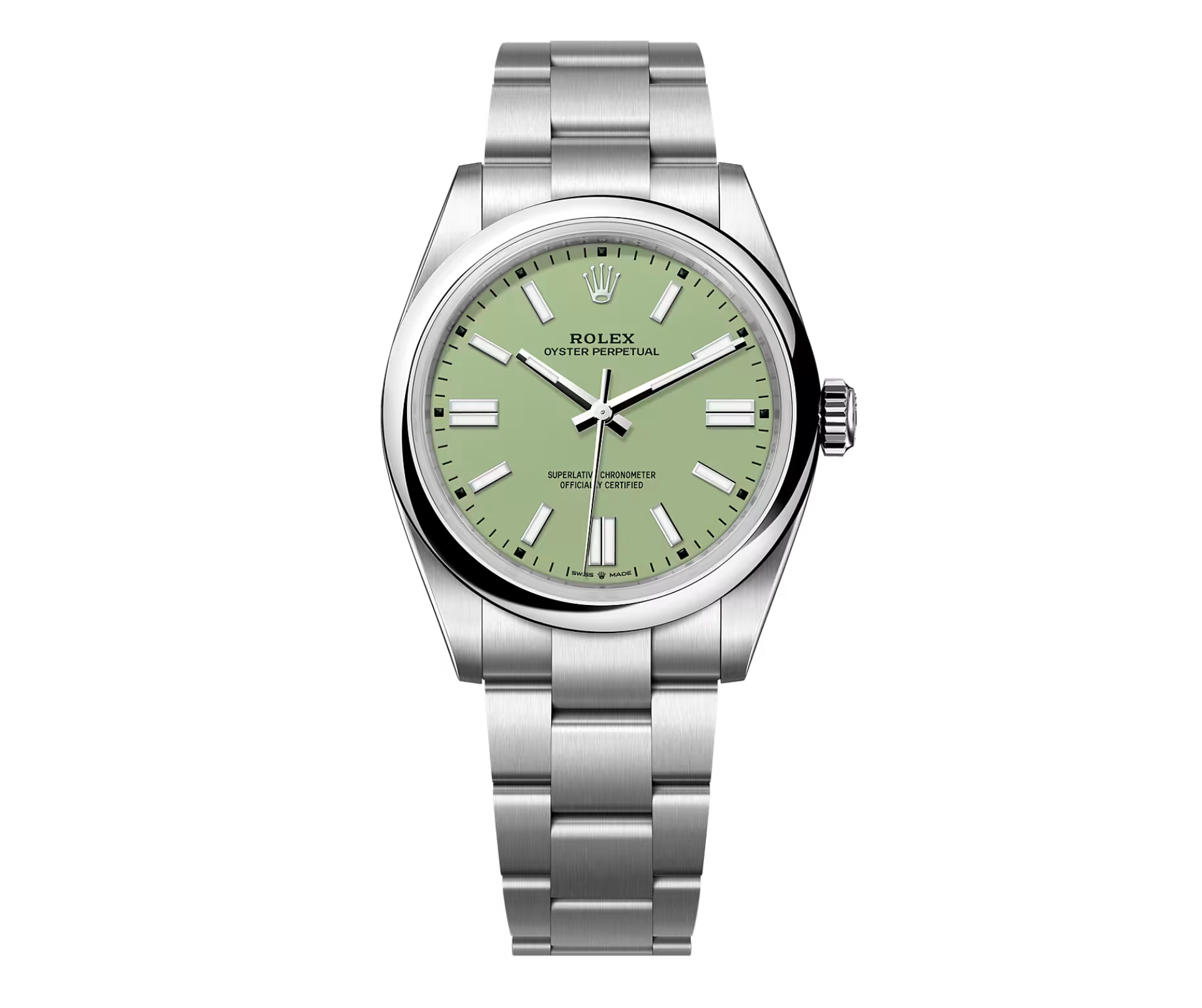 Rolex Oyster Perpetual 41 134300 Pistachio Green Dial Oystersteel 41mm Automatic