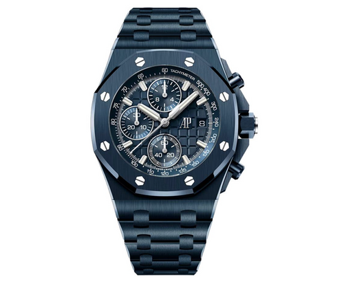 Audemars Piguet Royal Oak Offshore Chronograph 26238CD “Bleu Nuit” Ceramic 42mm Méga Tapisserie Dial