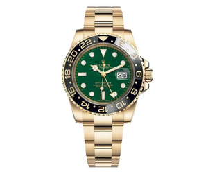 Rolex GMT-Master II 116718LN Green Dial 18K Yellow Gold Black Ceramic Bezel Oyster Bracelet 40mm