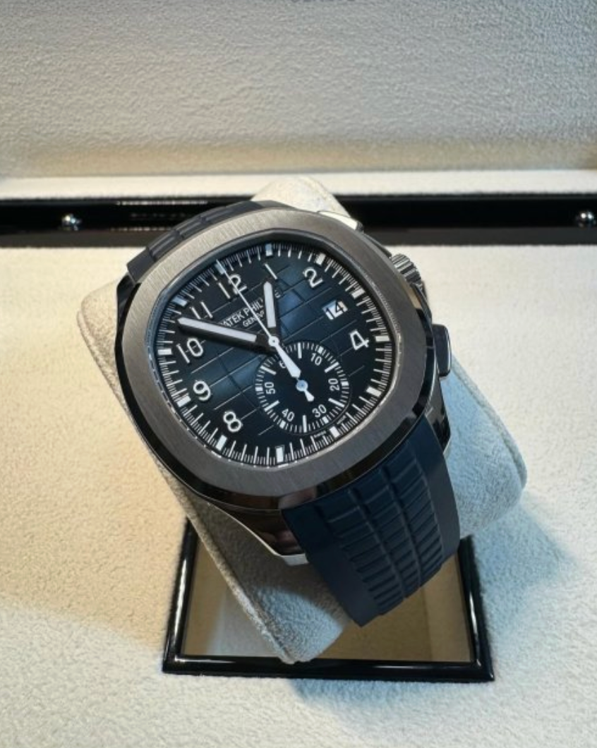 Patek Philippe Aquanaut Chronograph 5968G Blue Dial White Gold