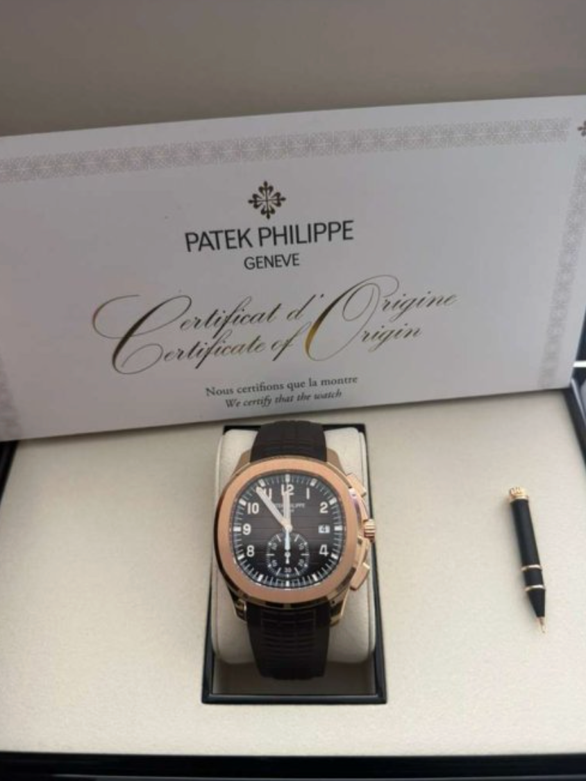 Patek Philippe Aquanaut Chronograph 5968R Rose Gold Brown Dial
