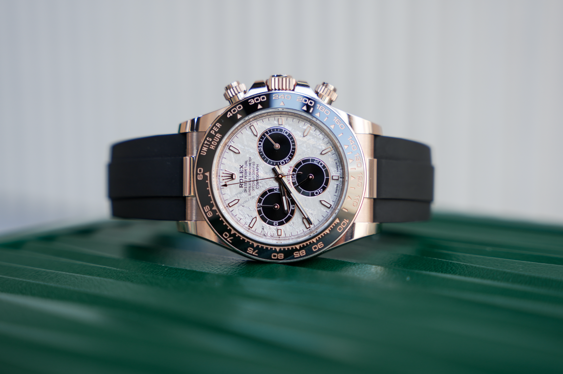 Rolex Daytona 126515LN Everose Gold Meteorite Dial Oysterflex 40mm
