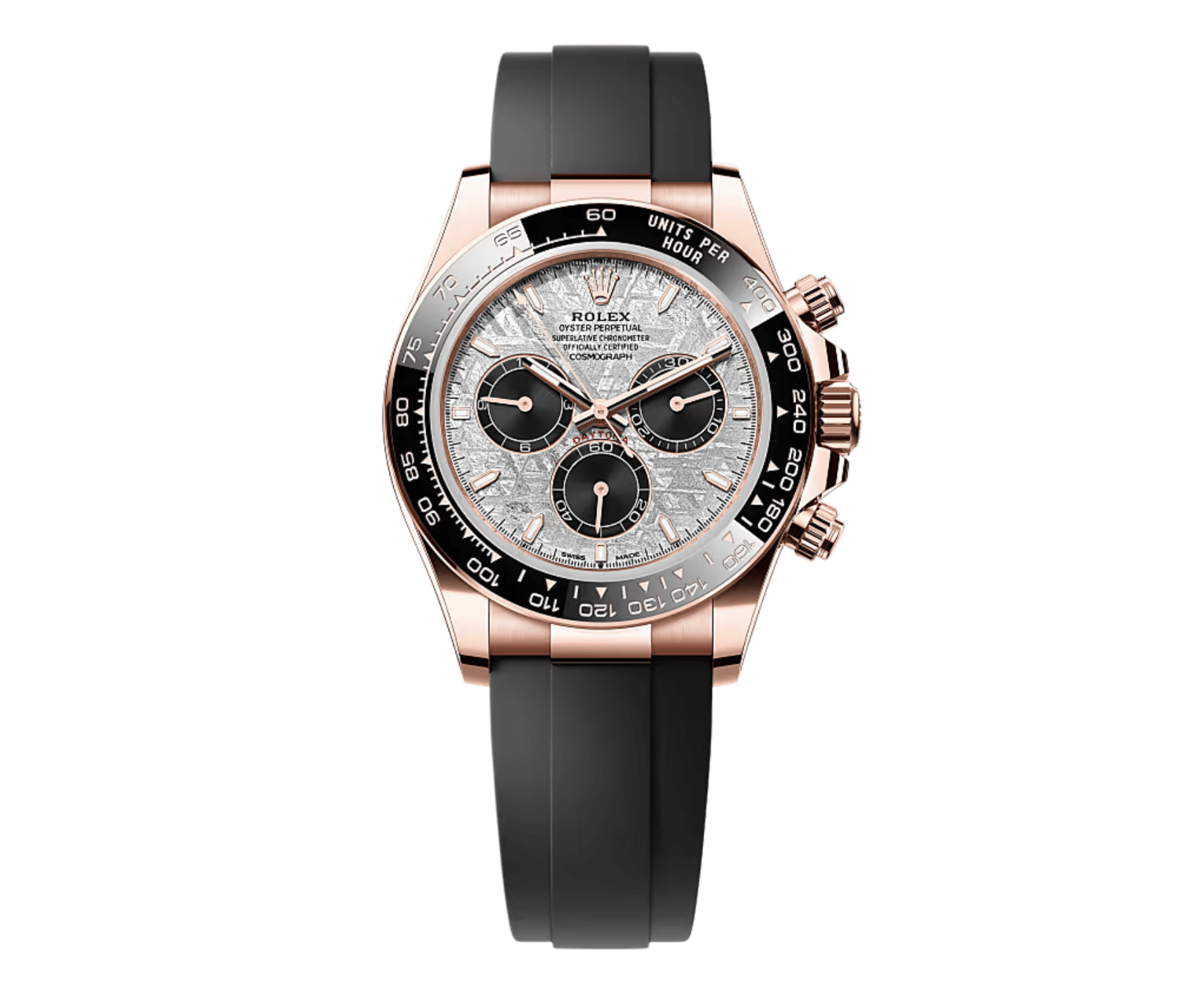 Rolex Daytona 126515LN Everose Gold Meteorite Dial Oysterflex 40mm