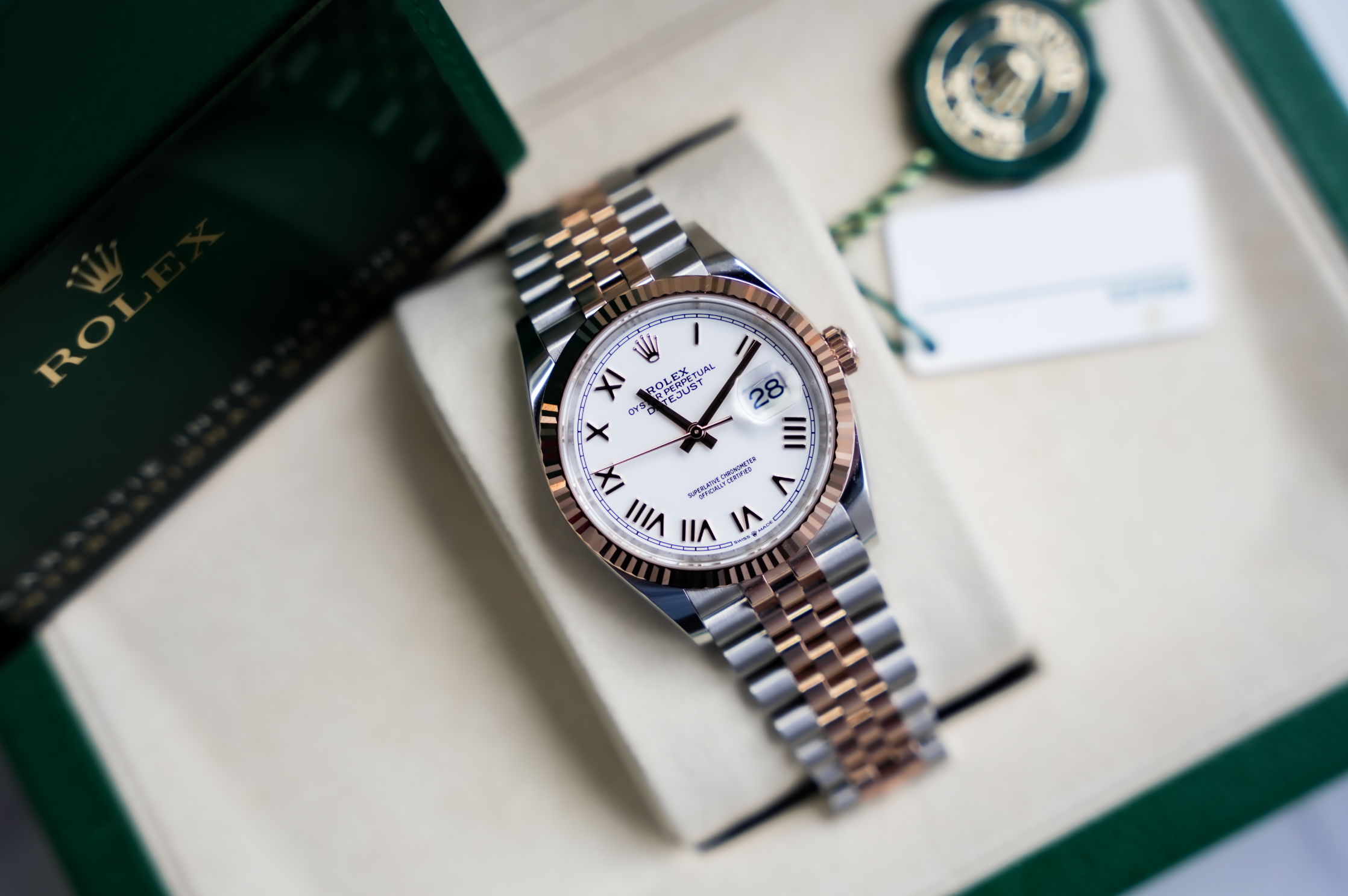 Pre-Owned Rolex Datejust 36 126231 White Roman Dial Jubilee Bracelet