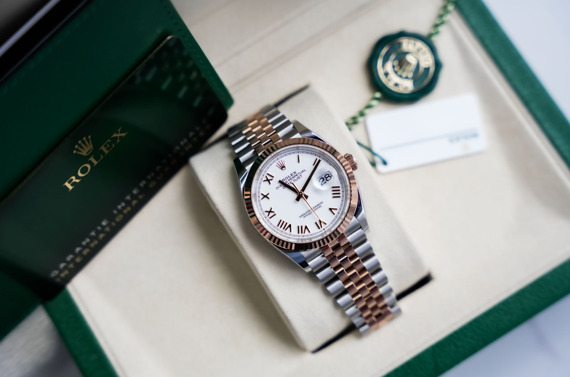 Pre-Owned Rolex Datejust 36 126231 White Roman Dial Jubilee Bracelet