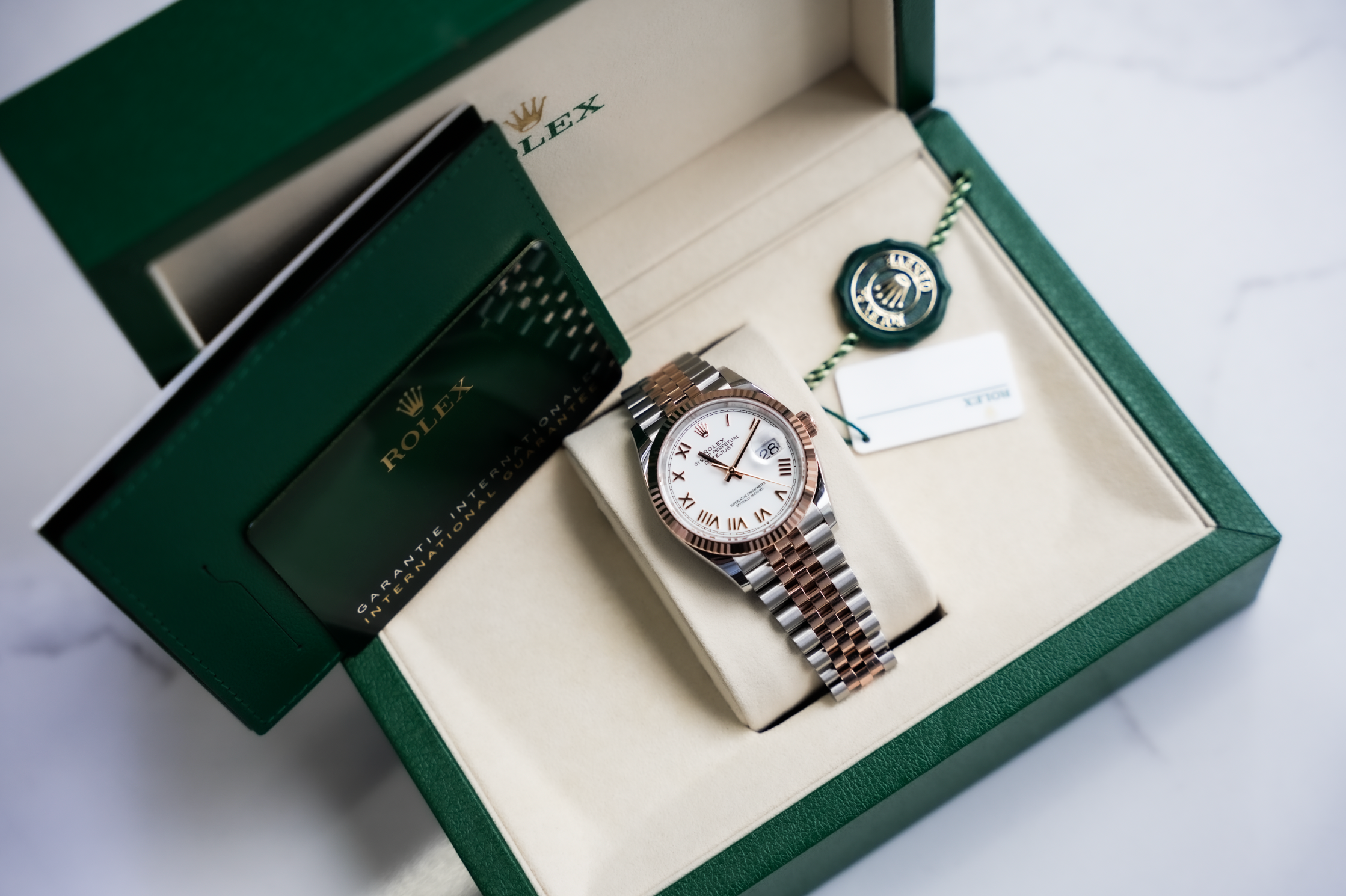 Pre-Owned Rolex Datejust 36 126231 White Roman Dial Jubilee Bracelet