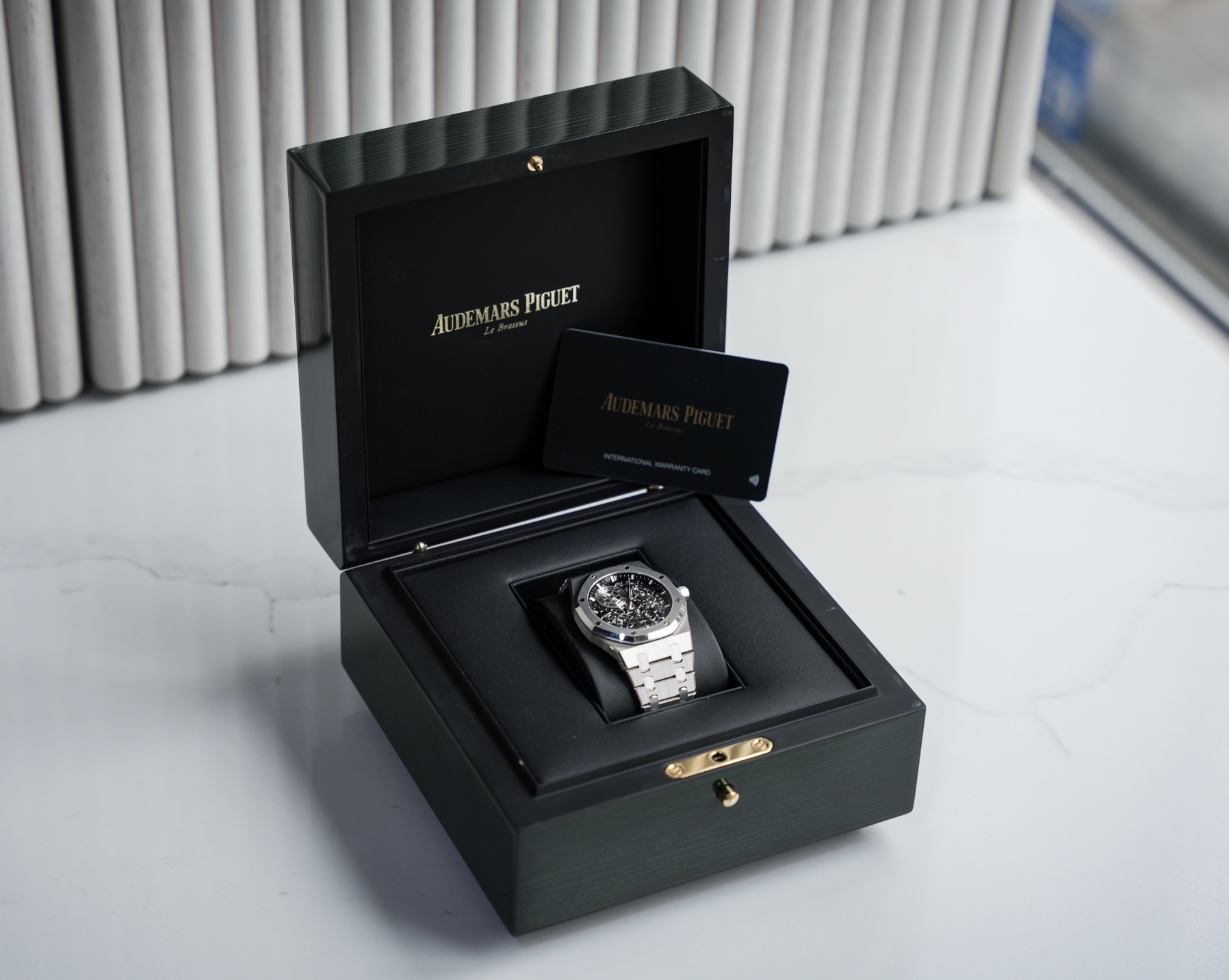 Audemars Piguet Royal Oak “Jumbo” Extra-Thin Openworked 39mm White Gold 16204BC.OO.1240BC.01