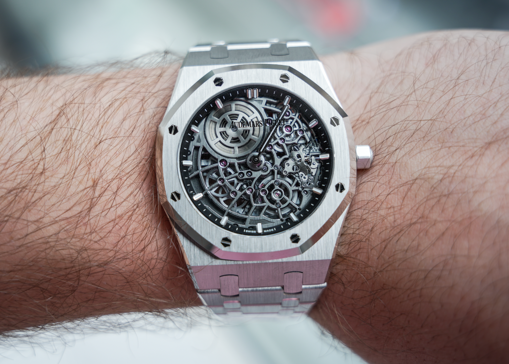 Audemars Piguet Royal Oak “Jumbo” Extra-Thin Openworked 39mm White Gold 16204BC.OO.1240BC.01